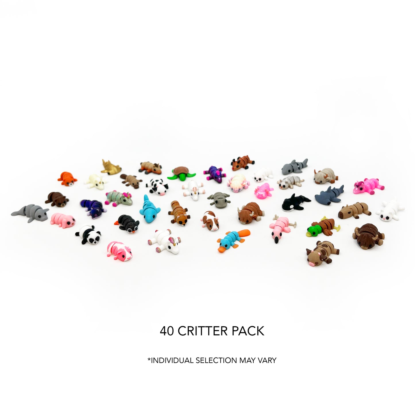 CRATE of Micro Critters – Hand-Picked 3D Printed Micro Collectibles | Cuddly Critter Mini Figures
