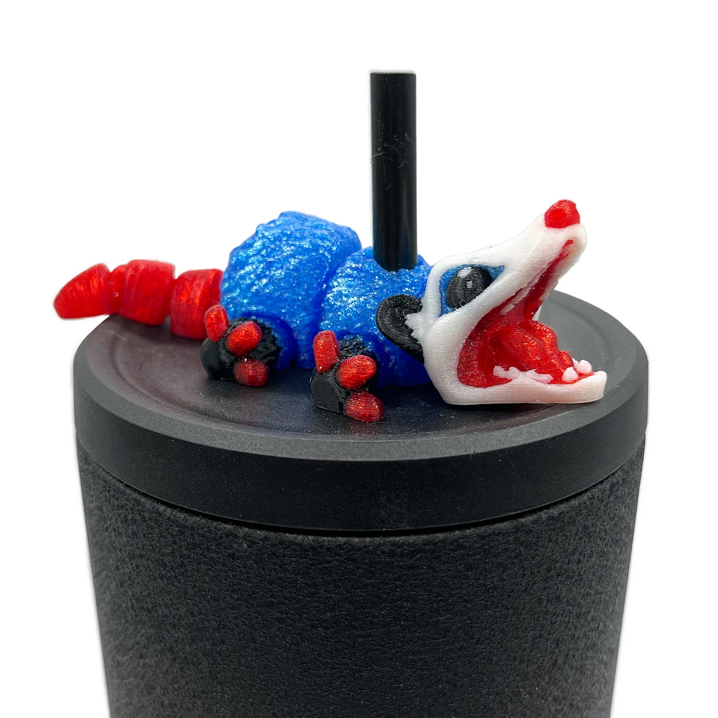 Cinema Cutie Sip Sidekicks – 3D Printed Straw Topper for Tumblers | Cute Movie Lover Straw Buddy