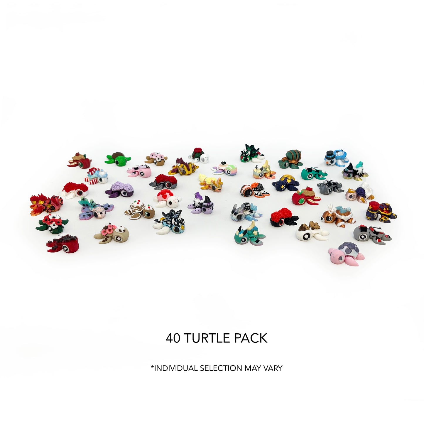 Tiny Turtles Micro Pack – Hand-Picked 3D Printed Micro Turtle Figures | Cute Mini Collectibles