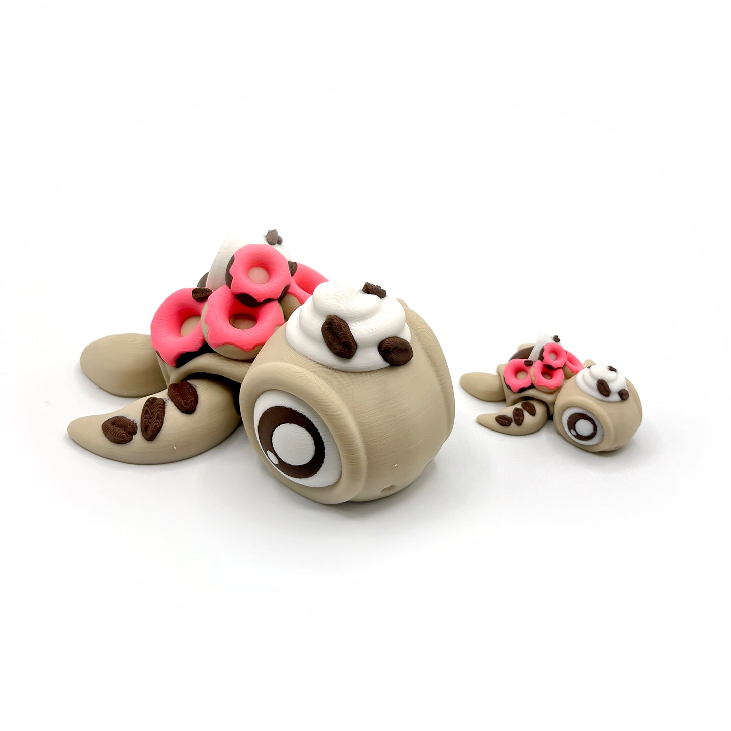TURTLES!! Desk Pal – Palm-Sized Articulated 3D Printed Turtle Fidget Toy with Pocket Turtle Energy
