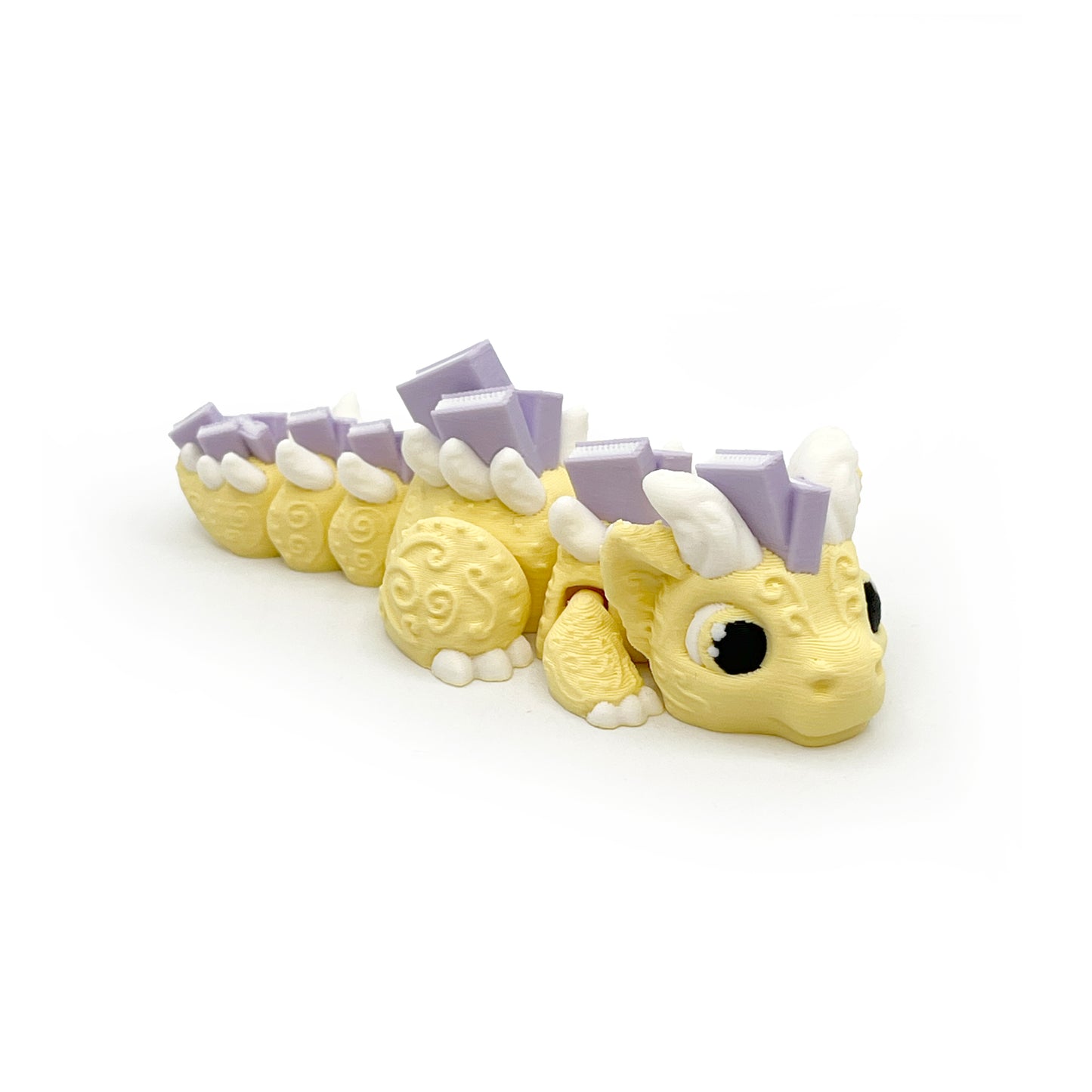 GIANT Book Dragons – Oversized 3D Printed Articulated Dragon | Large Bookish Shelf Decor Statement Piece