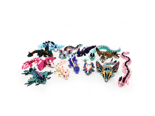 Baby Dragons – 3D Printed Articulated Fantasy Dragon Figures | Collectible Dragon Toys