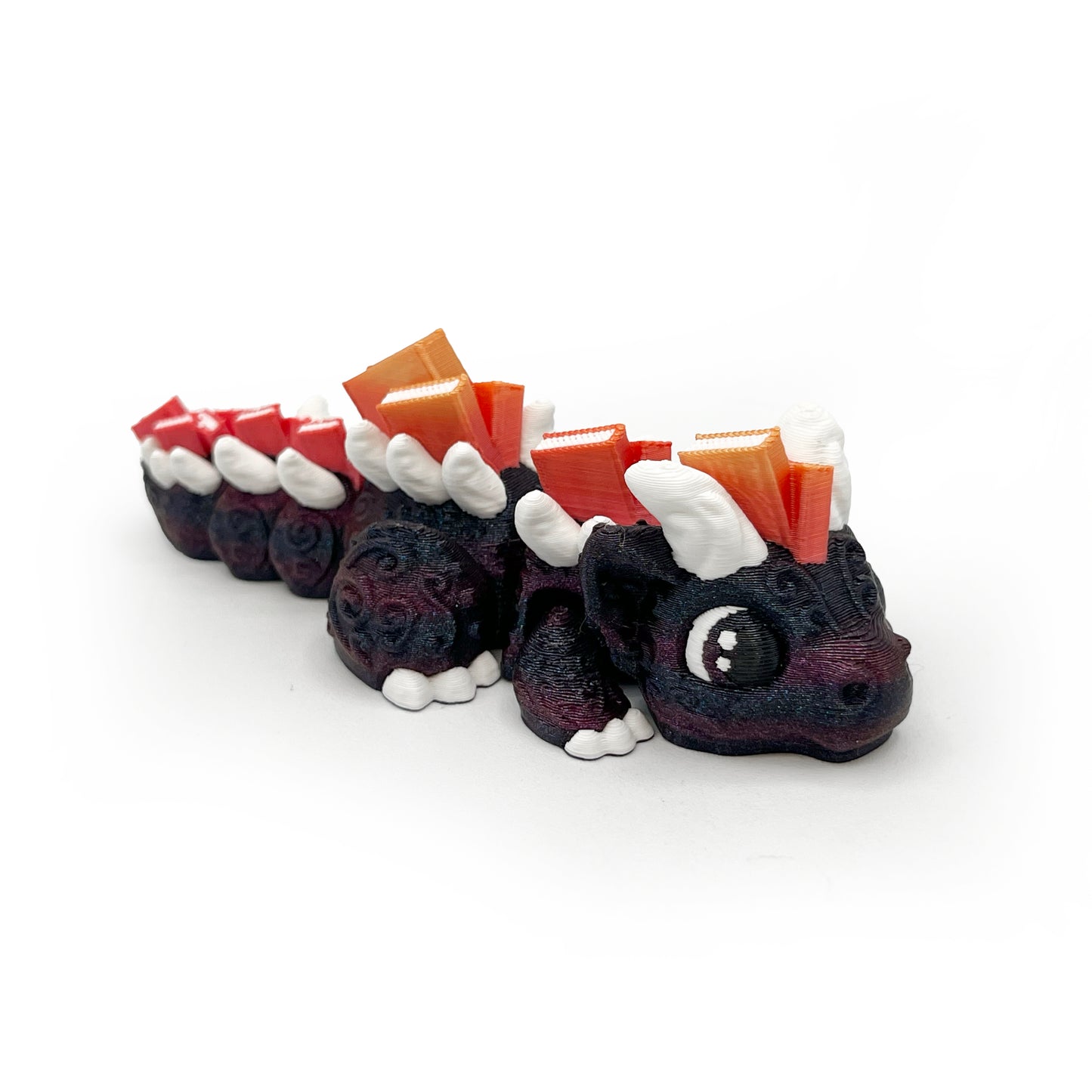 GIANT Book Dragons – Oversized 3D Printed Articulated Dragon | Large Bookish Shelf Decor Statement Piece