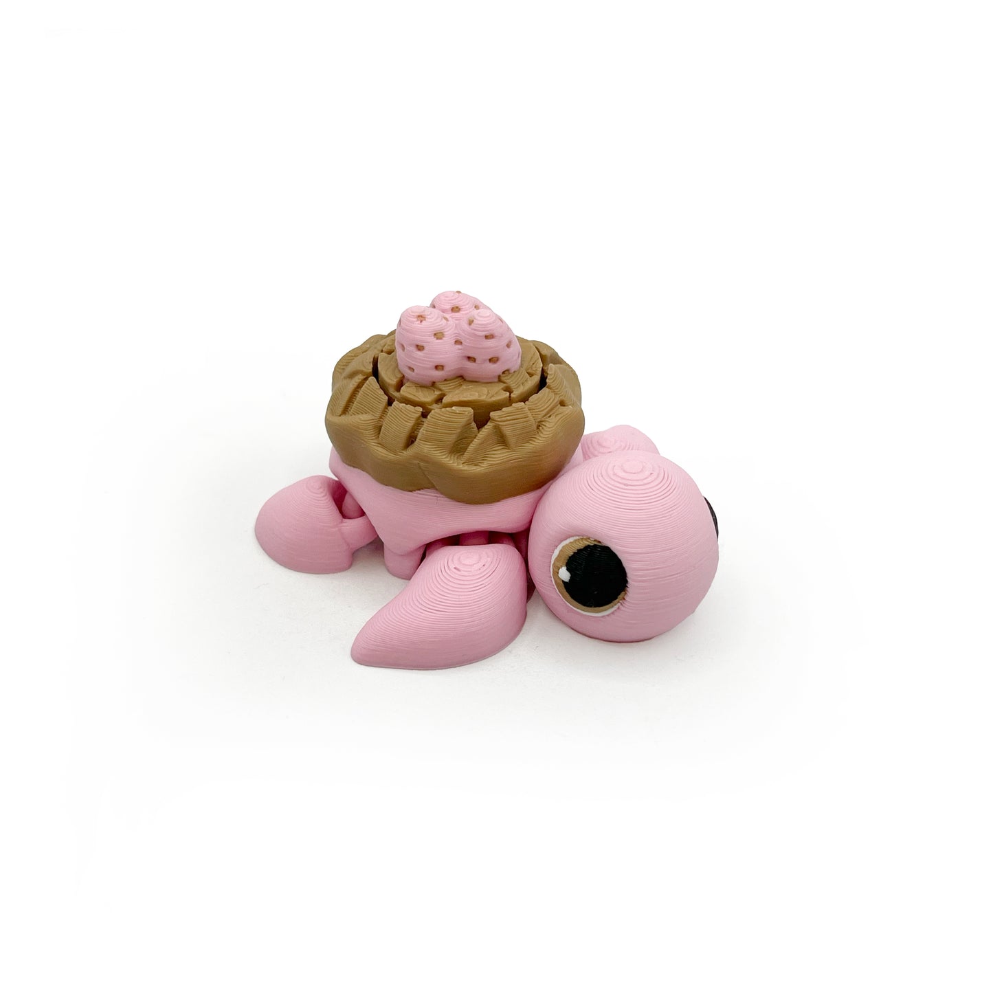 Turtle Fruit Clicker Keychain – 3D Printed Sensory Fidget Keychain | ADHD & Stress Relief Bag Charm