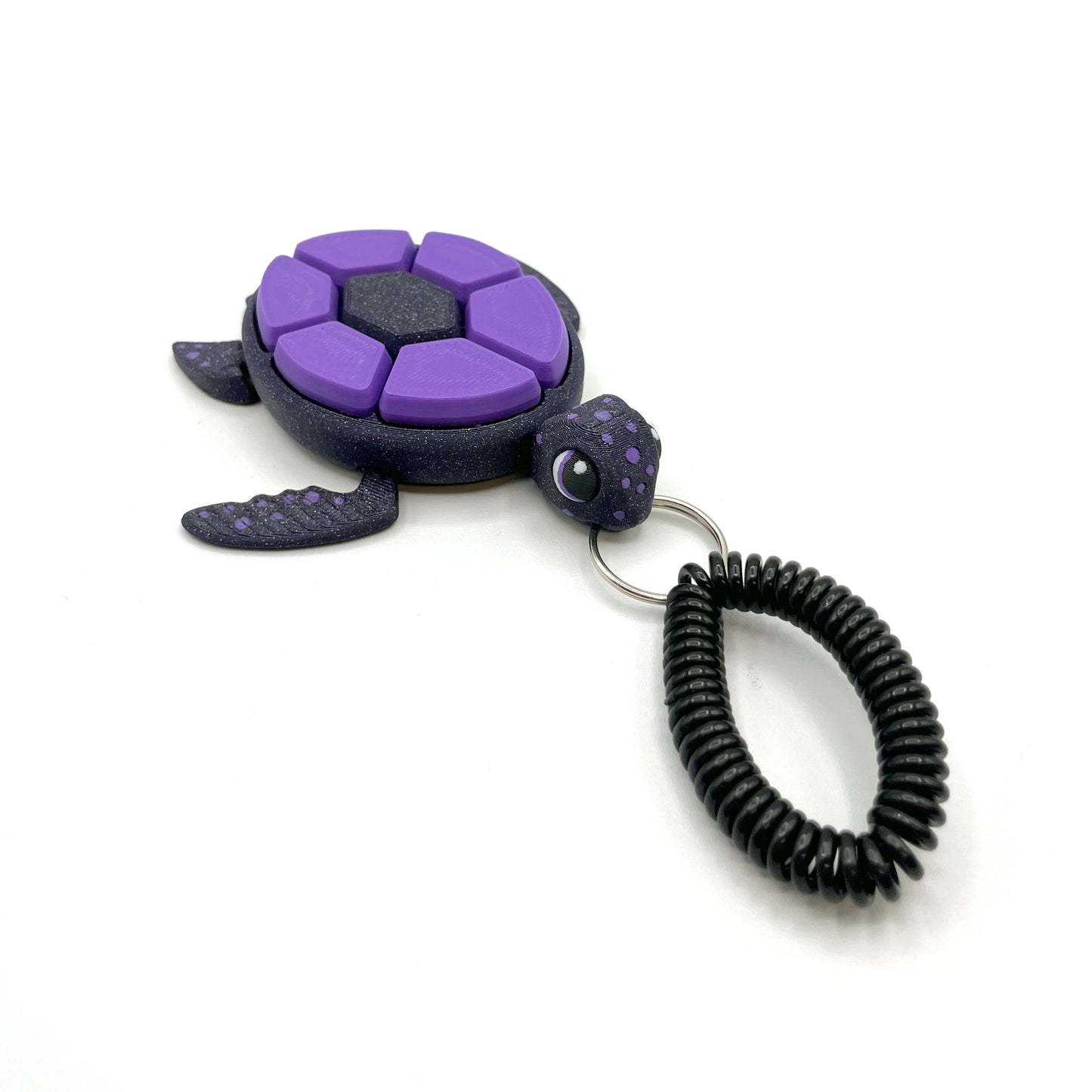 Turtle Fruit Clicker Keychain – 3D Printed Sensory Fidget Keychain | ADHD & Stress Relief Bag Charm