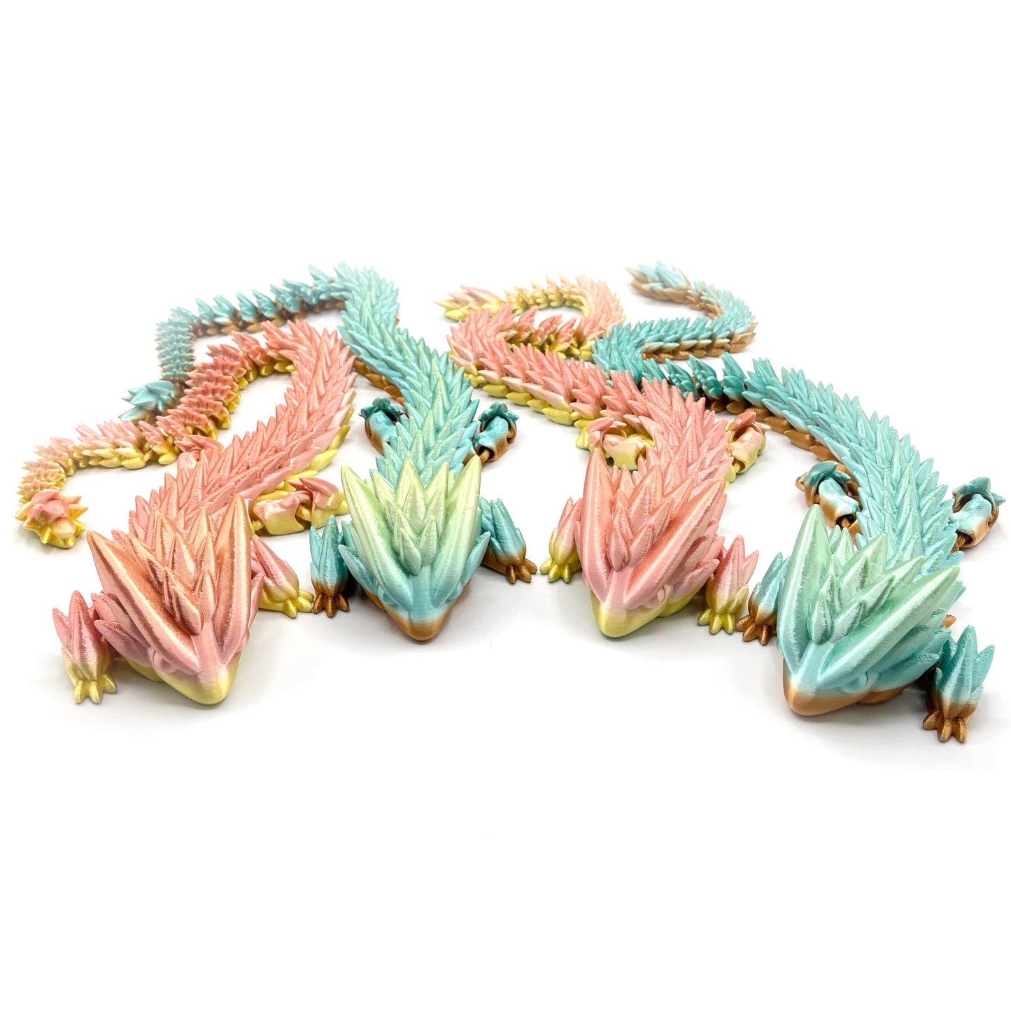 Fantasy DRAGONS - Articulated Fantasy Dragon Figure | Posable 3D Printed Collectible & Fidget Toy