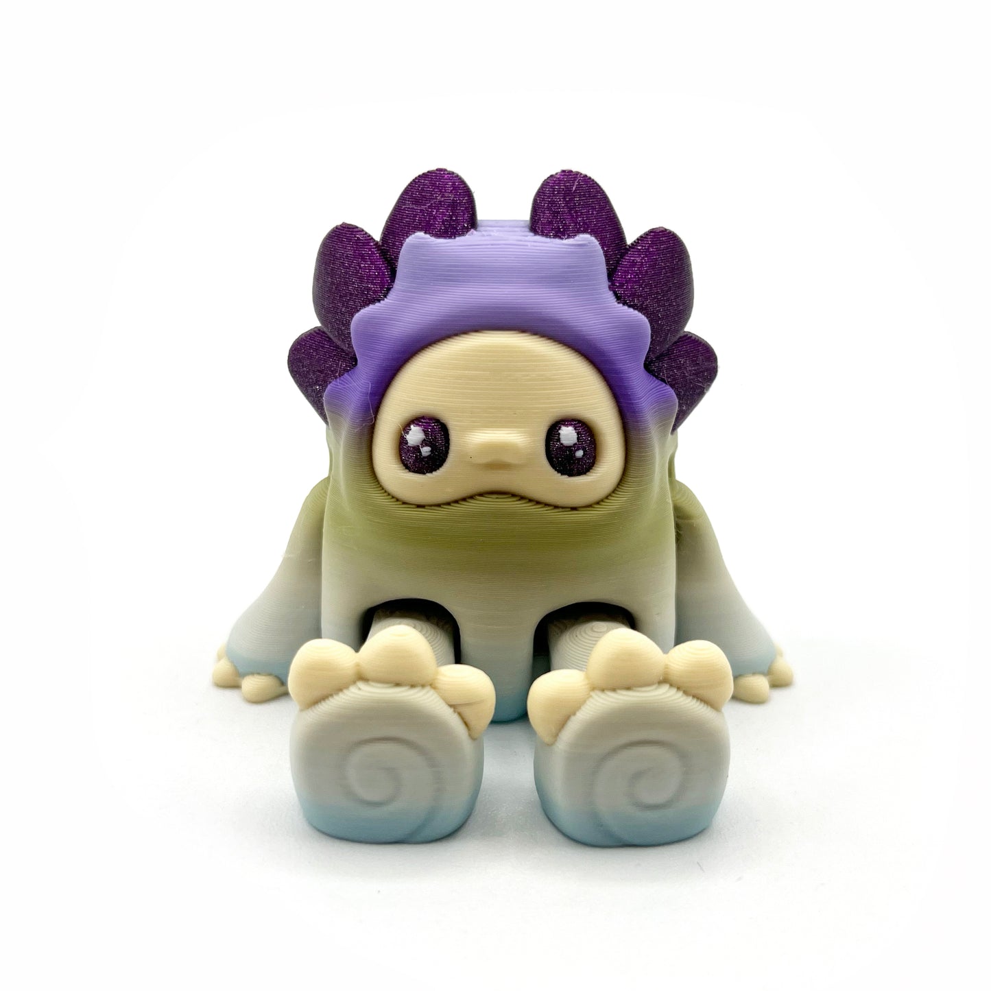 Mysterious Cryptid Desk Pals – Kittyfoot & Gillifoot Articulated 3D Printed Cryptid Figures & Desk Fidget Toys