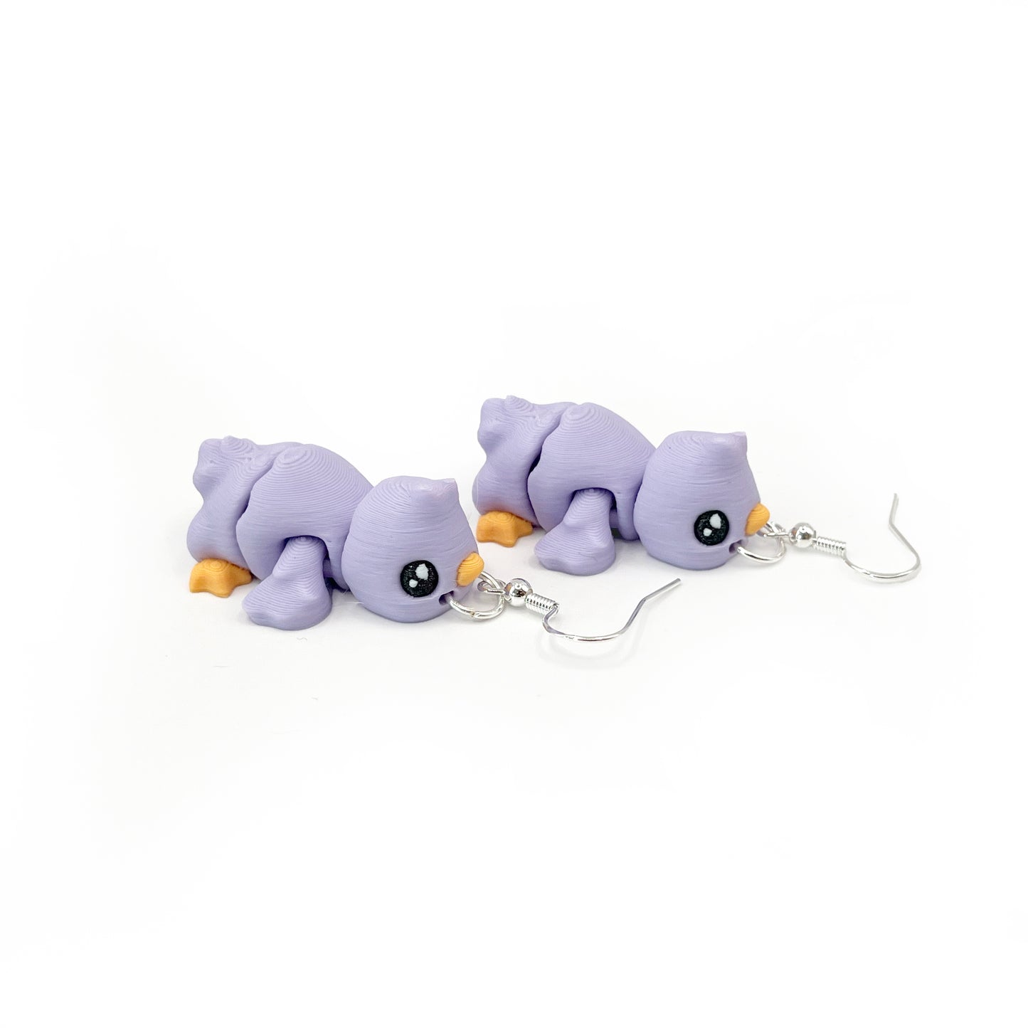 Baby Chick Earrings – Cute 3D Printed Chick Hook Earrings | Lightweight Hypoallergenic Easter Jewelry