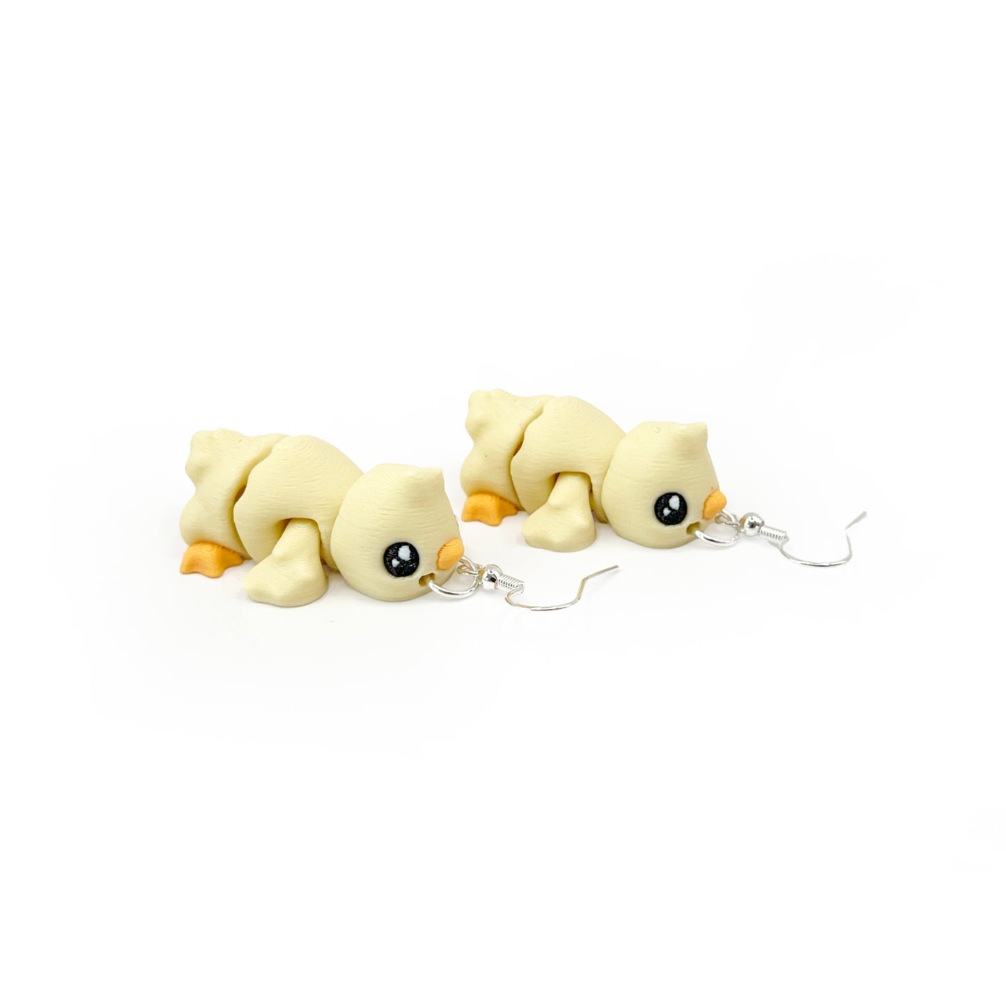 Baby Chick Earrings – Cute 3D Printed Chick Hook Earrings | Lightweight Hypoallergenic Easter Jewelry