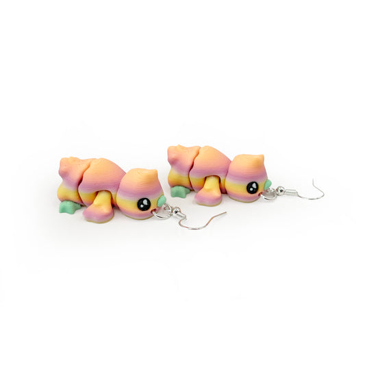 Baby Chick Earrings – Cute 3D Printed Chick Hook Earrings | Lightweight Hypoallergenic Easter Jewelry