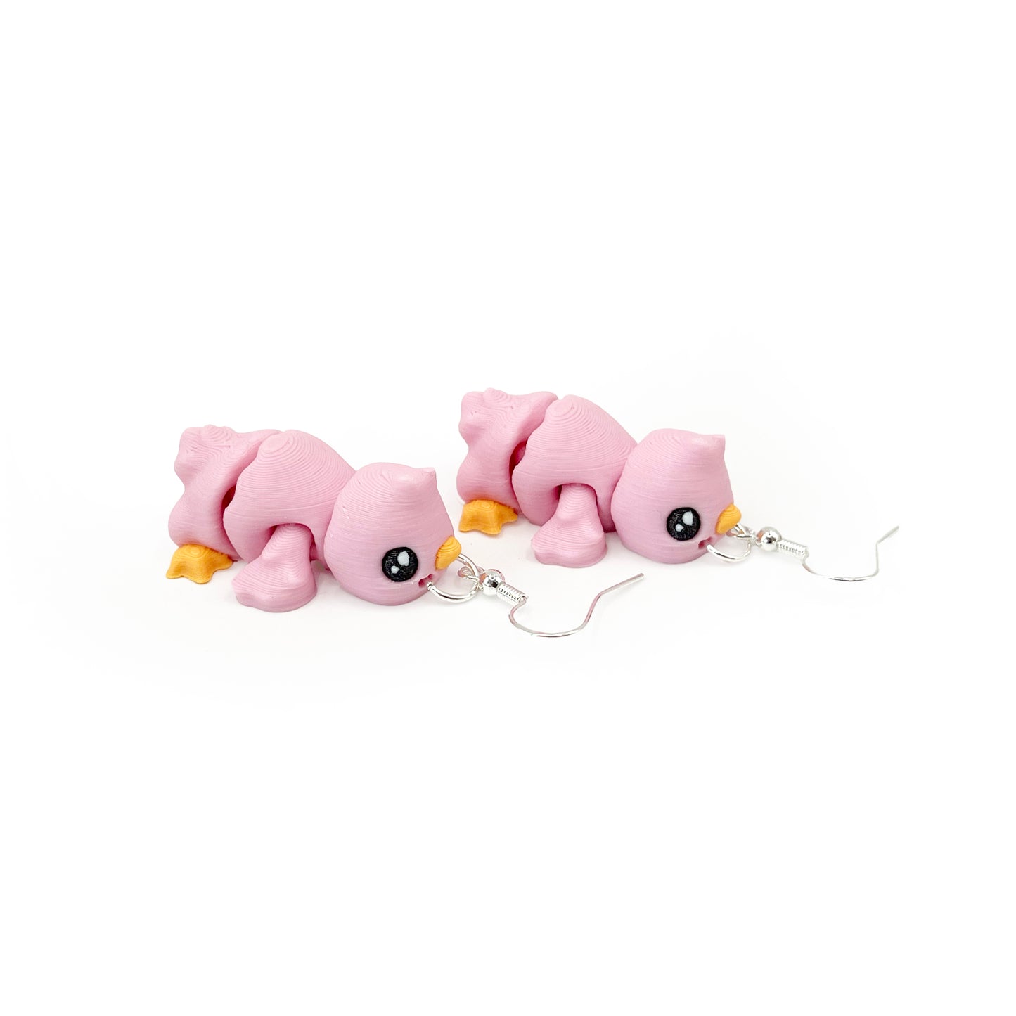 Baby Chick Earrings – Cute 3D Printed Chick Hook Earrings | Lightweight Hypoallergenic Easter Jewelry