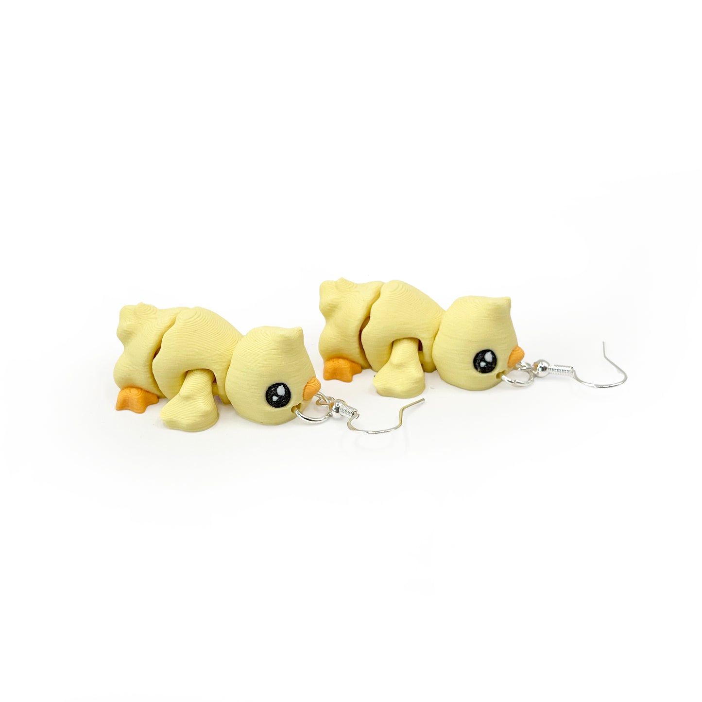 Baby Chick Earrings – Cute 3D Printed Chick Hook Earrings | Lightweight Hypoallergenic Easter Jewelry