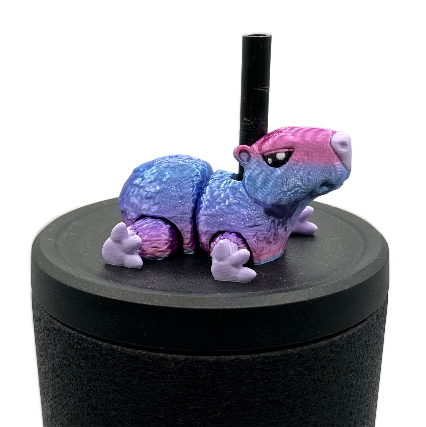 Cinema Cutie Sip Sidekicks – 3D Printed Straw Topper for Tumblers | Cute Movie Lover Straw Buddy