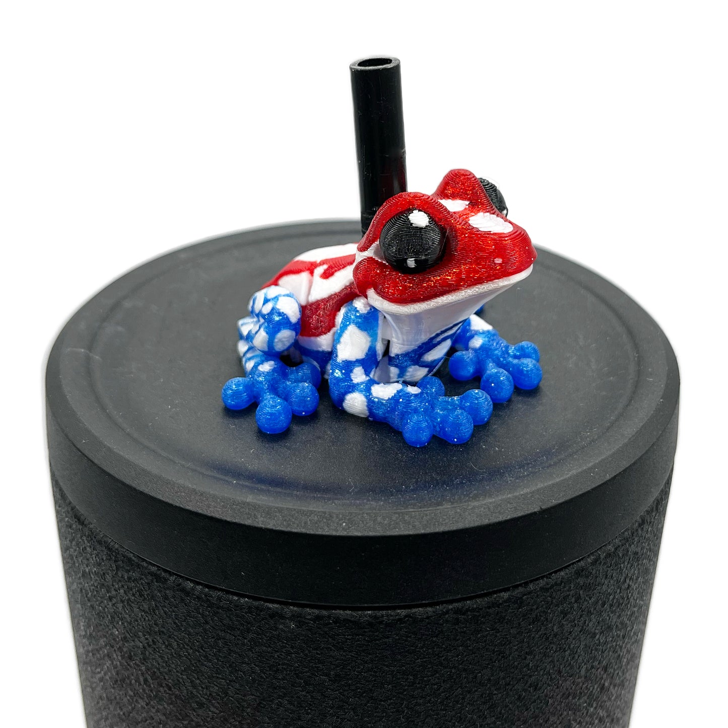 Cinema Cutie Sip Sidekicks – 3D Printed Straw Topper for Tumblers | Cute Movie Lover Straw Buddy