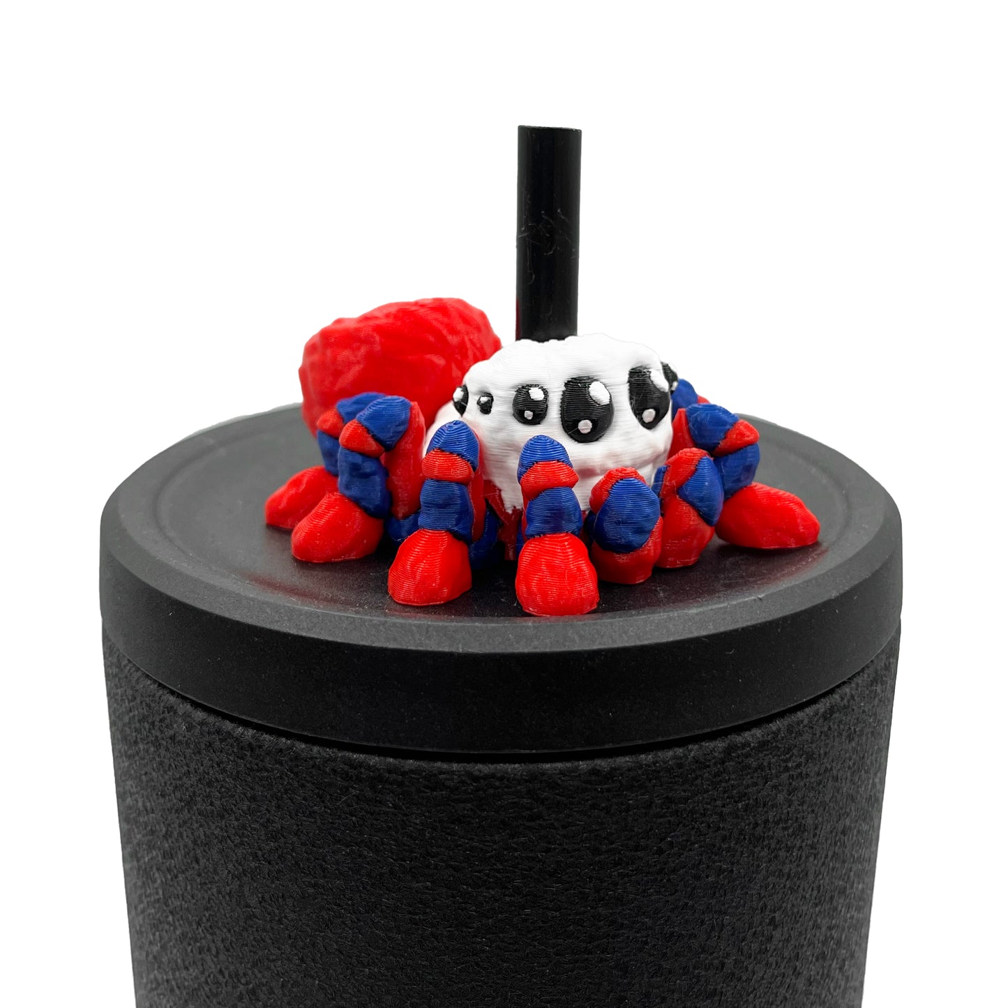 Cinema Cutie Sip Sidekicks – 3D Printed Straw Topper for Tumblers | Cute Movie Lover Straw Buddy