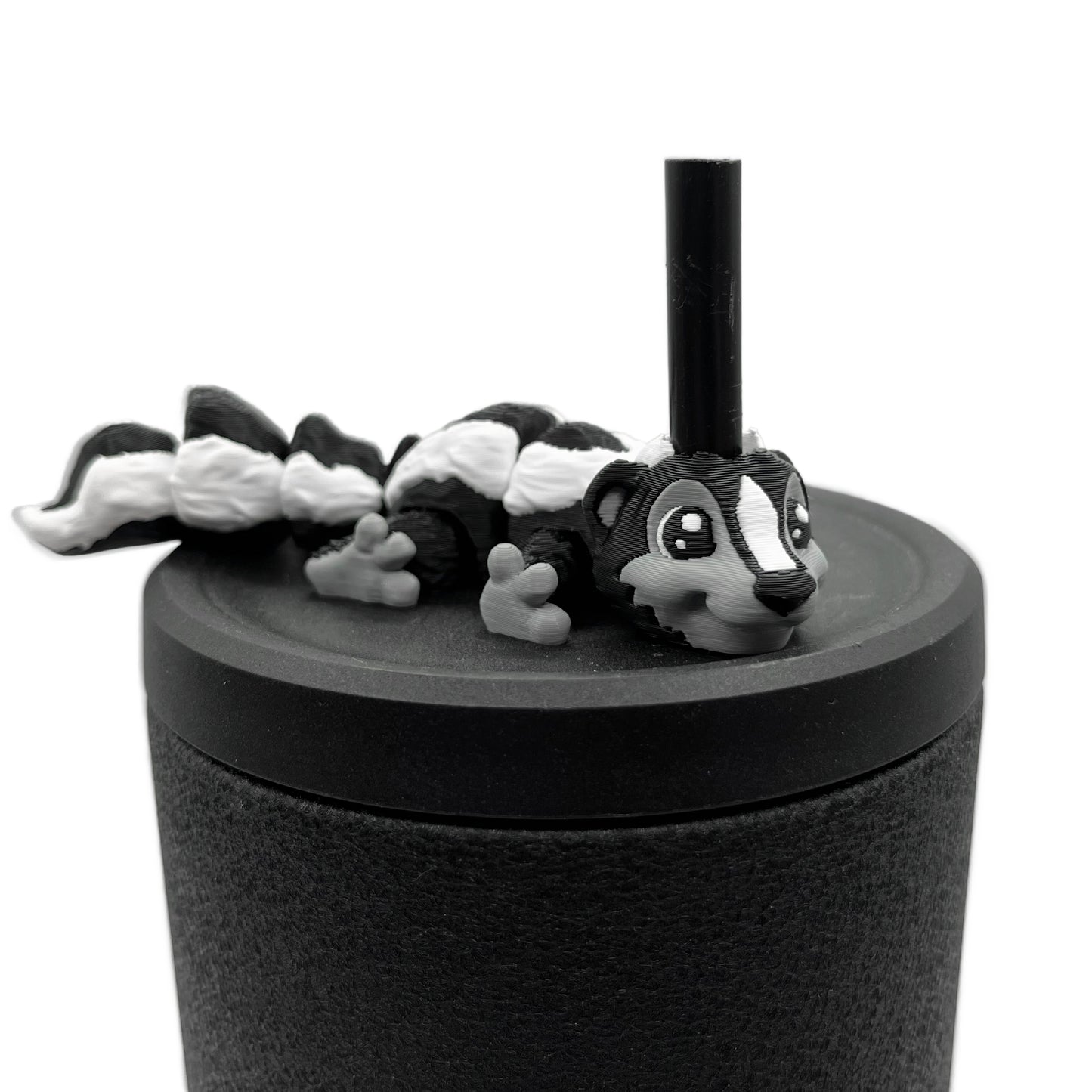 Cinema Cutie Sip Sidekicks – 3D Printed Straw Topper for Tumblers | Cute Movie Lover Straw Buddy