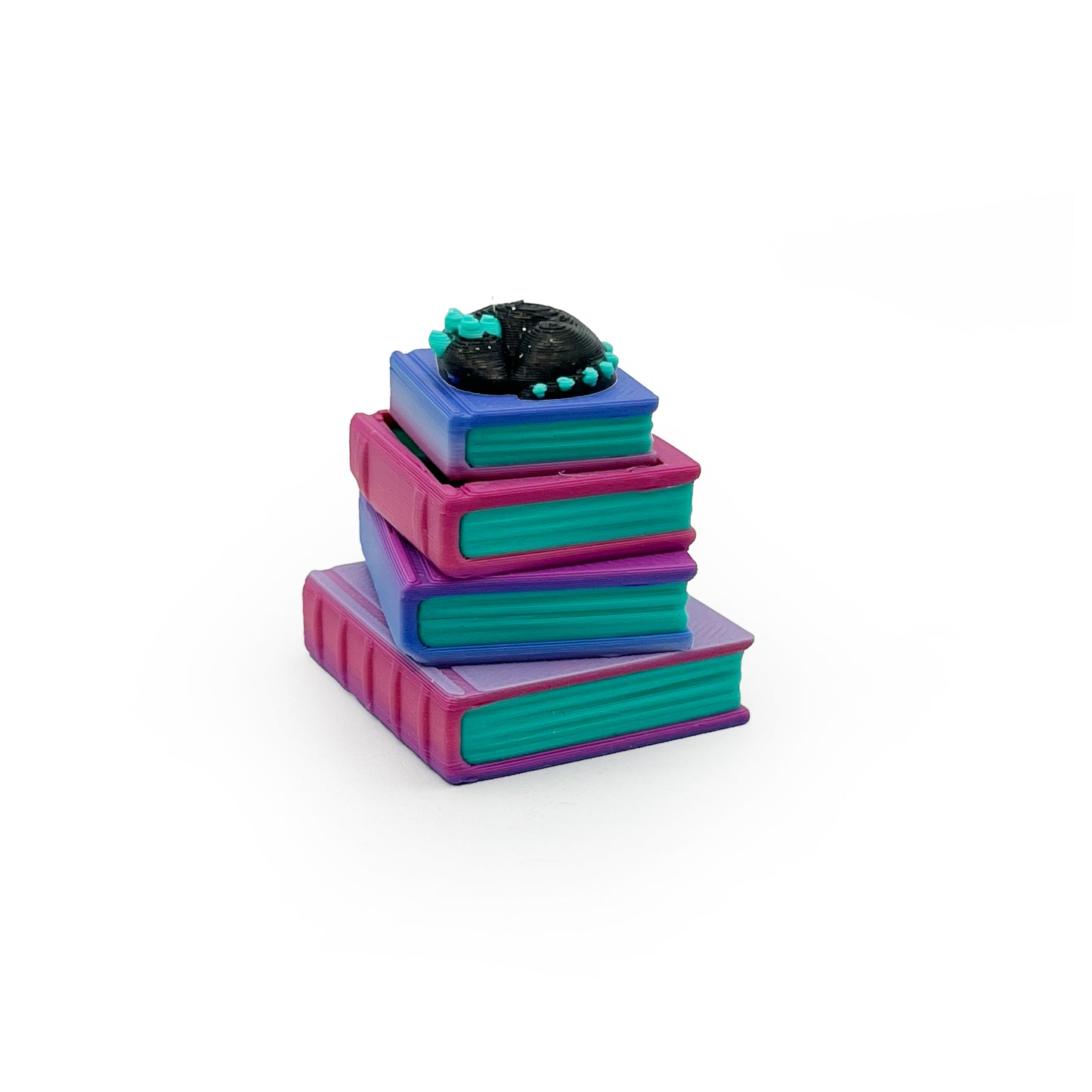 Bookish Fidget Clicker | 3D Printed Book Stack Fidget Toy | BookTok Gift for Book Lover