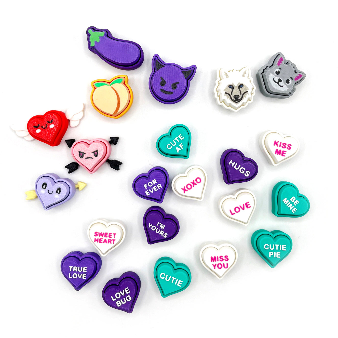 Novelty Fidget Clickers – 3D Printed ASMR Clicker Toys | Cute Sensory Fidgets for Desk & Stress Relief