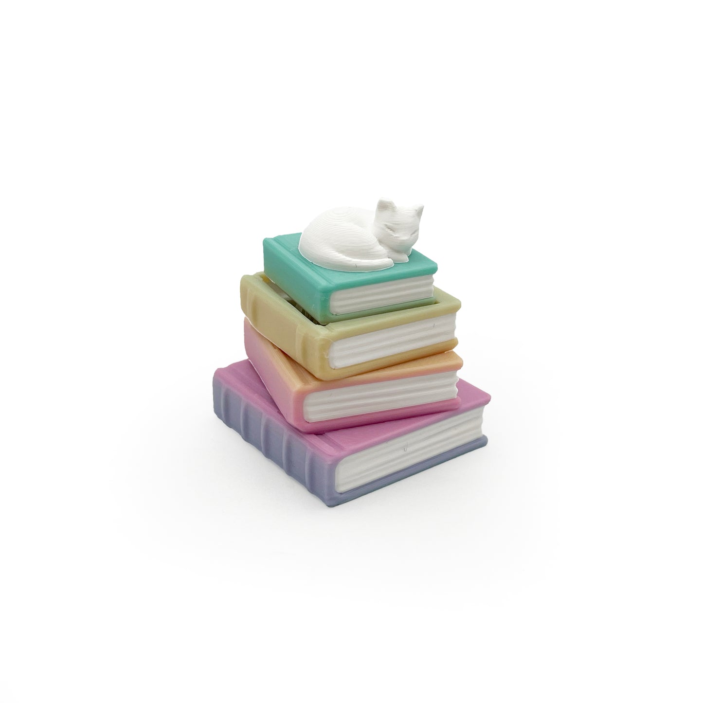 Bookish Fidget Clicker | 3D Printed Book Stack Fidget Toy | BookTok Gift for Book Lover