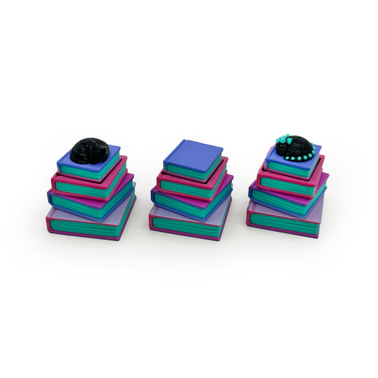 Bookish Fidget Clicker | 3D Printed Book Stack Fidget Toy | BookTok Gift for Book Lover