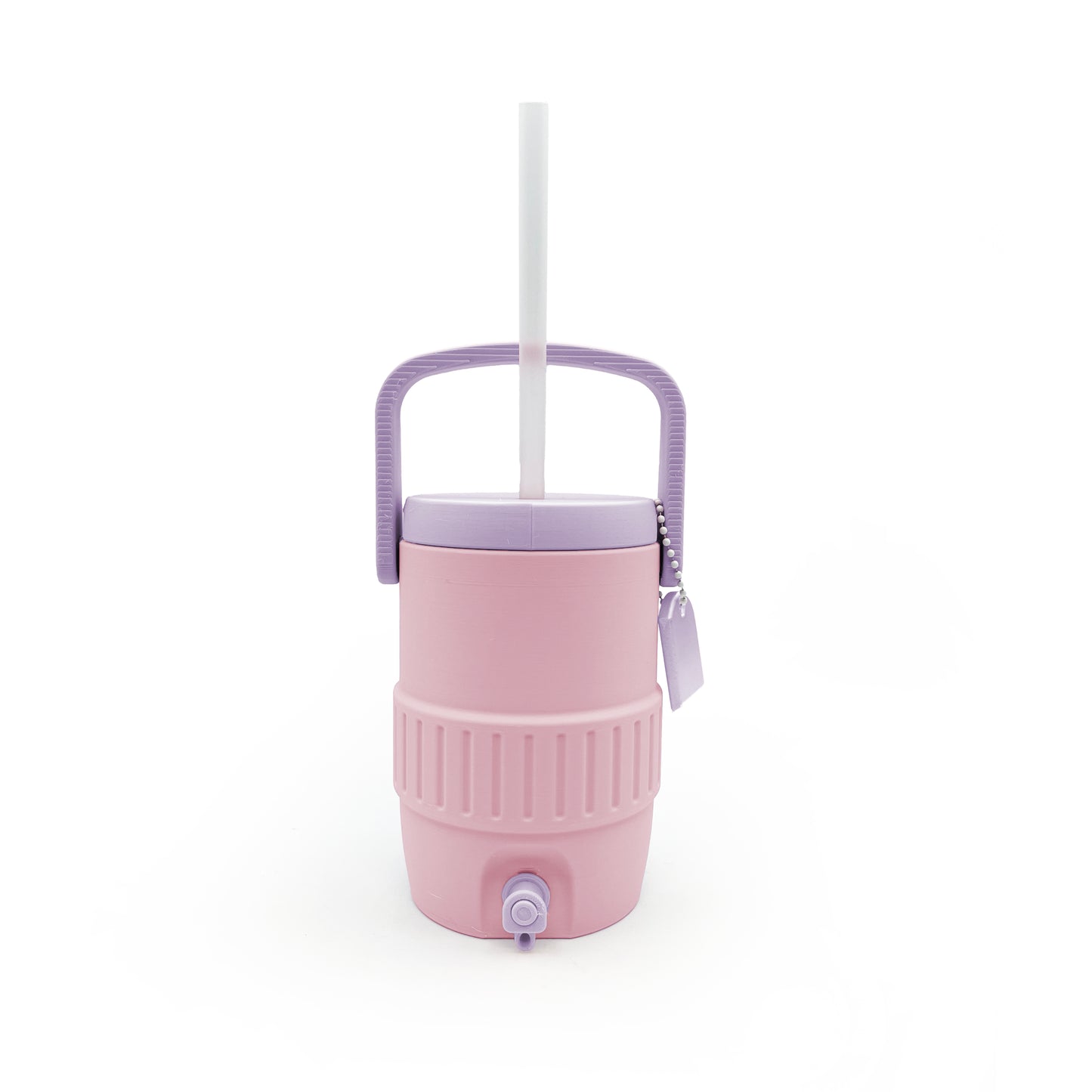 Mini Cooler Can Cozy with Lid, Straw + Pull Tab Opener