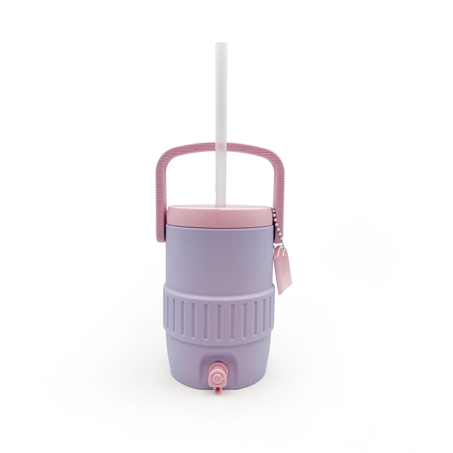 Mini Cooler Can Cozy with Lid, Straw + Pull Tab Opener