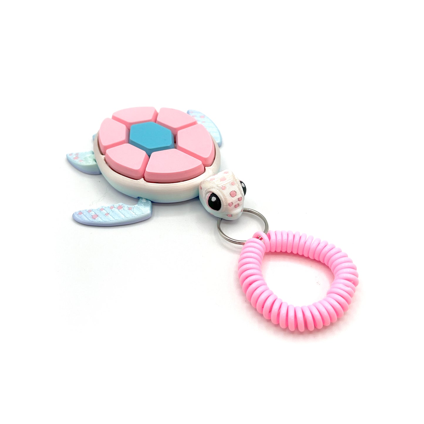 Turtle Fruit Clicker Keychain – 3D Printed Sensory Fidget Keychain | ADHD & Stress Relief Bag Charm