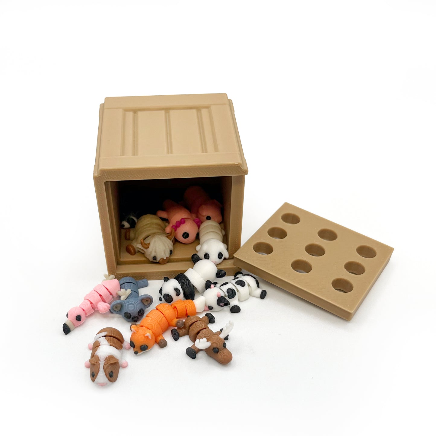 CRATE of Micro Critters – Hand-Picked 3D Printed Micro Collectibles | Cuddly Critter Mini Figures