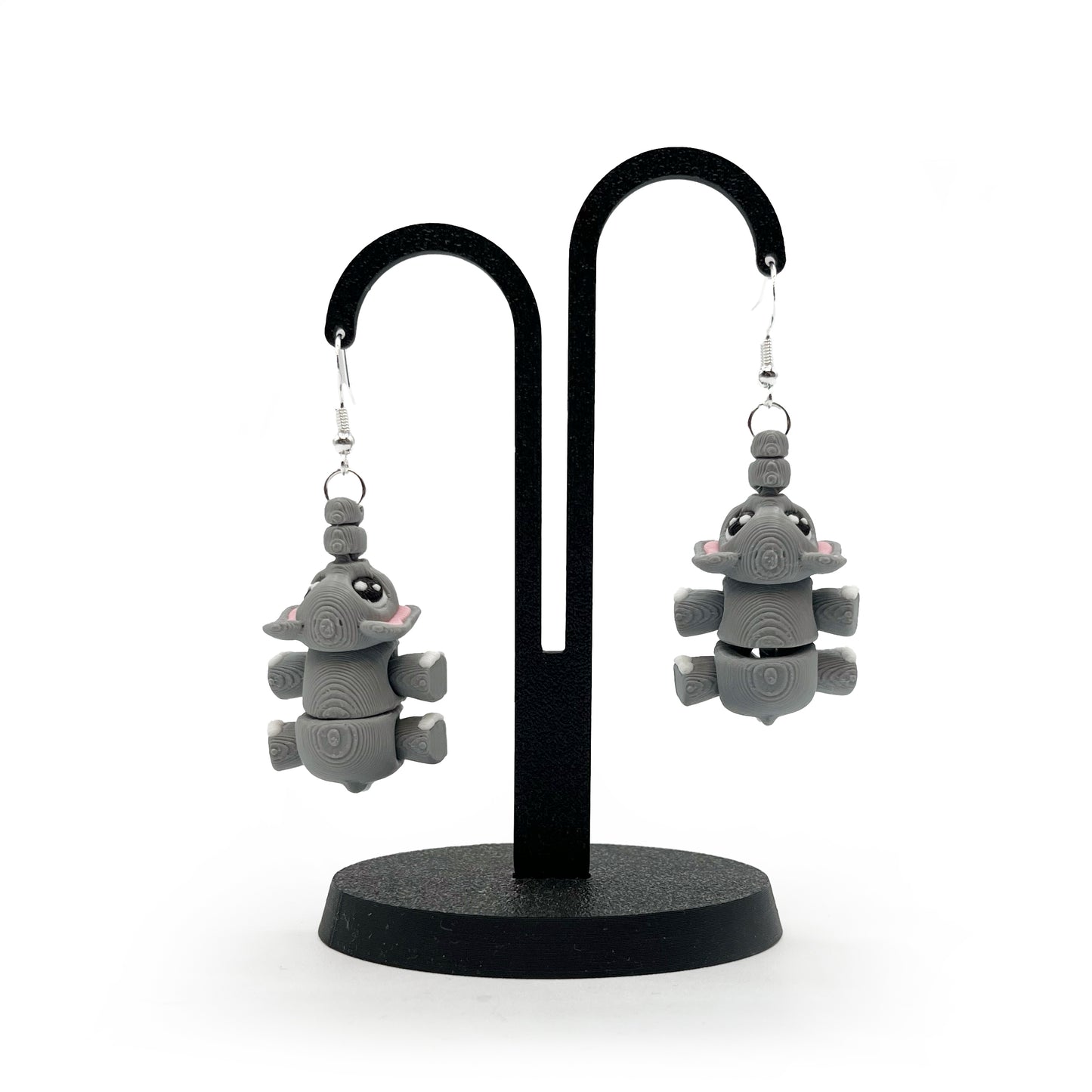 Critter Earrings – 3D Printed Animal Hook Earrings | Cute Hypoallergenic Jewelry | Unique Critter Designs