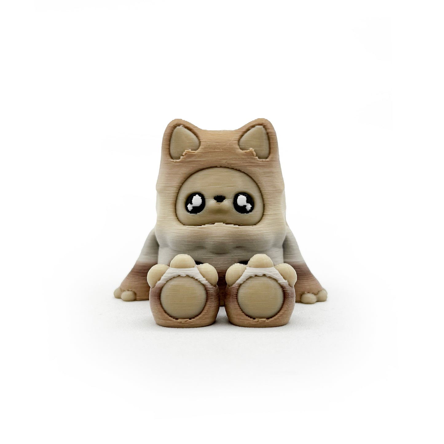 MINI Mysterious Cryptid Desk Pal – Kittyfoot & Gillifoot Articulated 3D Printed Fidget Toy | Cute Mini Collectible