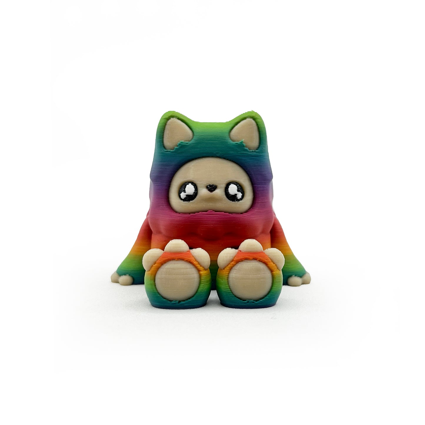 MINI Mysterious Cryptid Desk Pal – Kittyfoot & Gillifoot Articulated 3D Printed Fidget Toy | Cute Mini Collectible