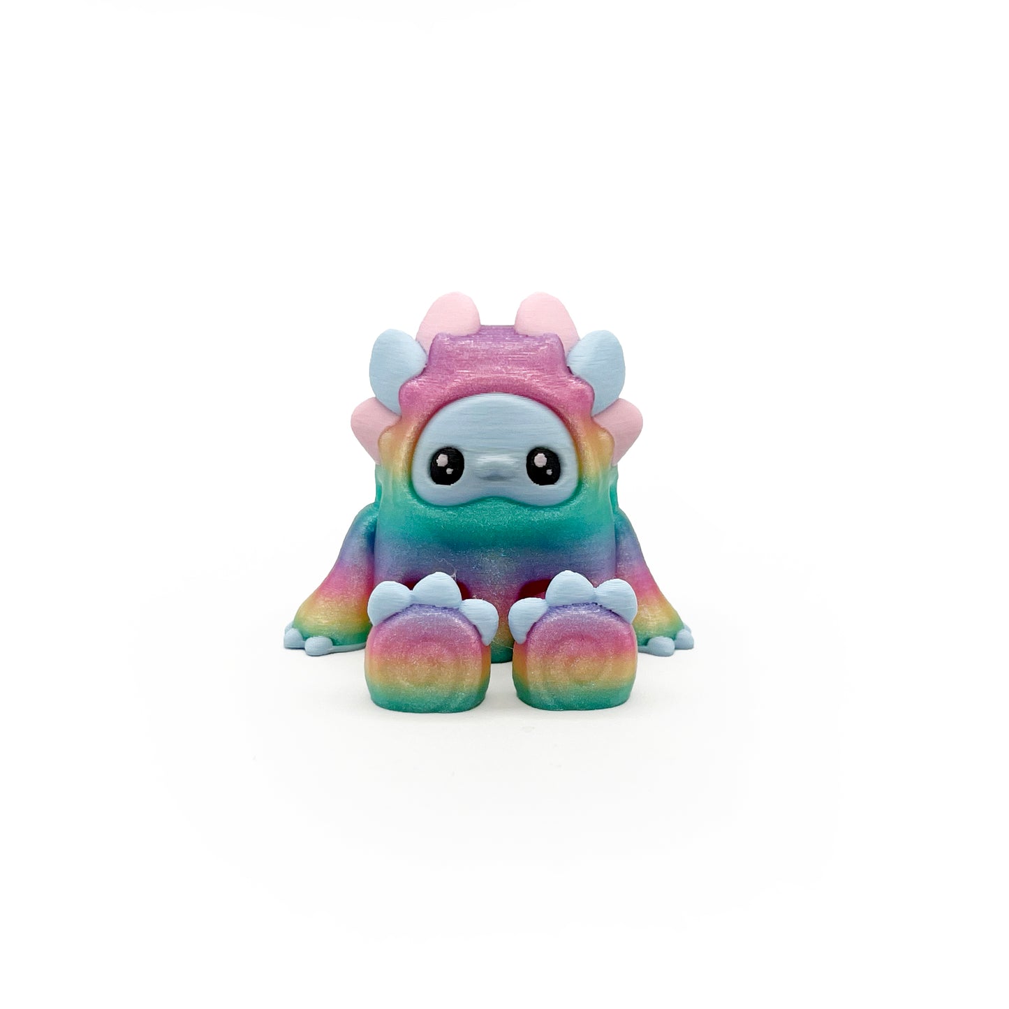 MINI Mysterious Cryptid Desk Pal – Kittyfoot & Gillifoot Articulated 3D Printed Fidget Toy | Cute Mini Collectible