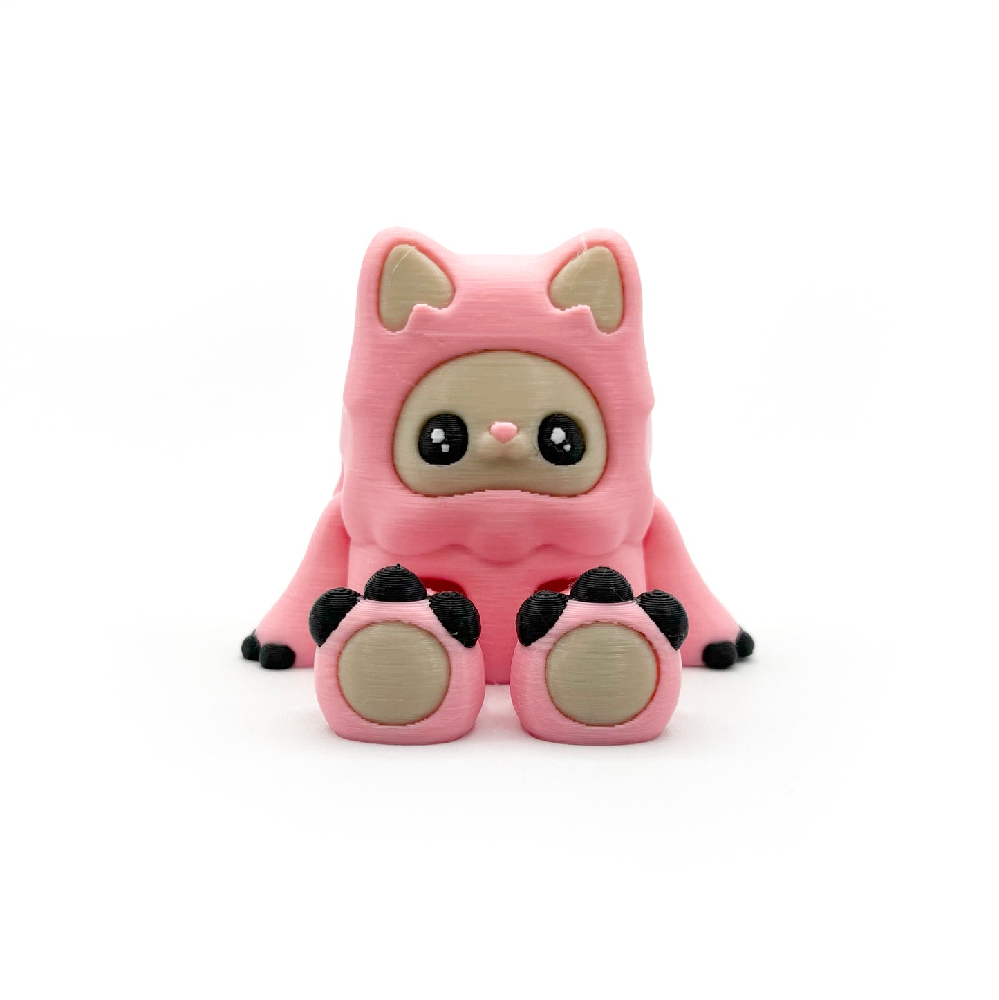MINI Mysterious Cryptid Desk Pal – Kittyfoot & Gillifoot Articulated 3D Printed Fidget Toy | Cute Mini Collectible