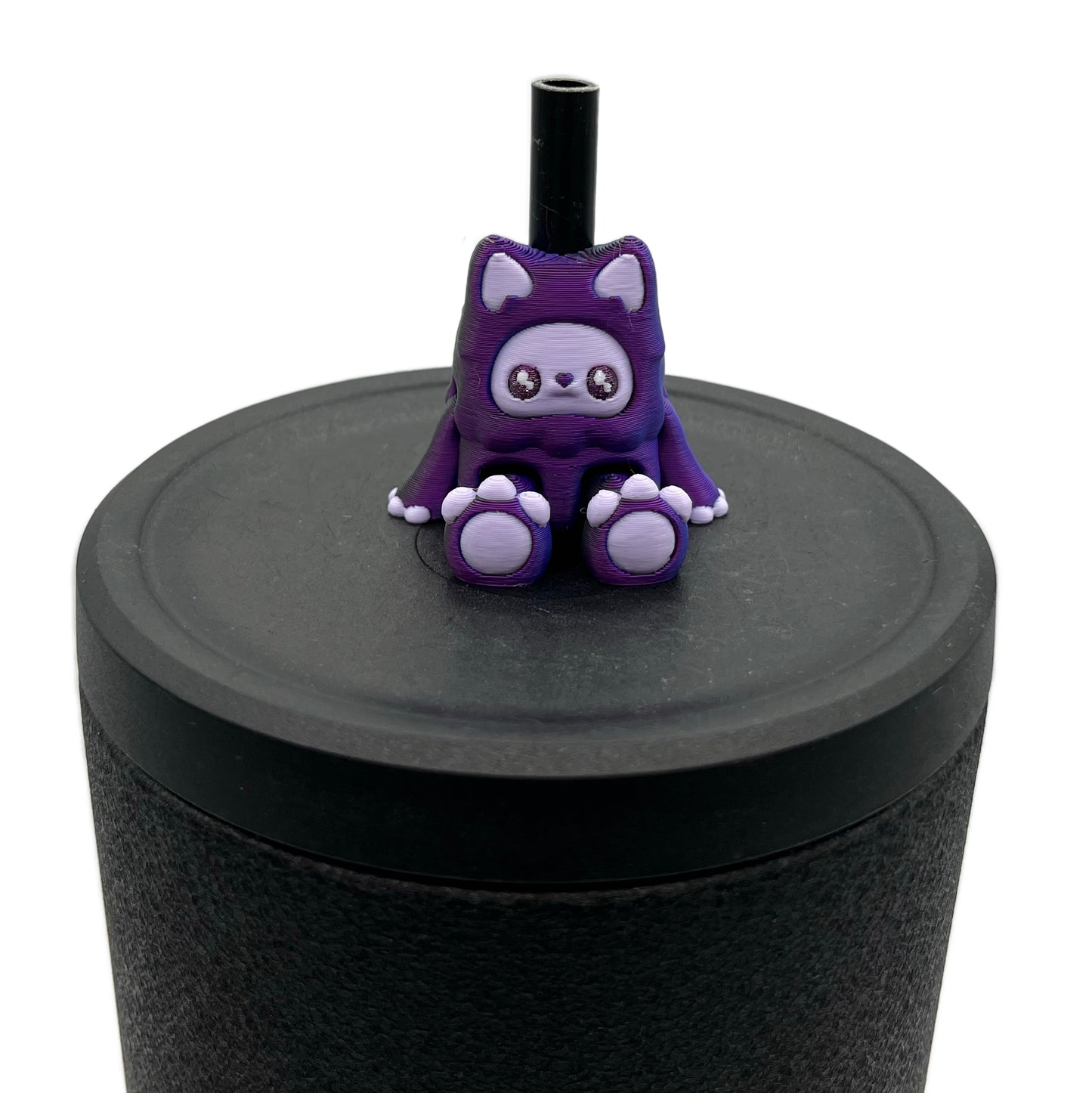 Mysterious Cryptids Sip Sidekicks – Kittyfoot & Gillifoot 3D Printed Straw Toppers | Collectible Straw Buddy Set