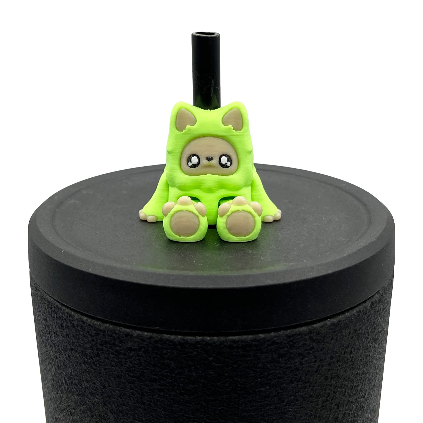 Mysterious Cryptids Sip Sidekicks – Kittyfoot & Gillifoot 3D Printed Straw Toppers | Collectible Straw Buddy Set