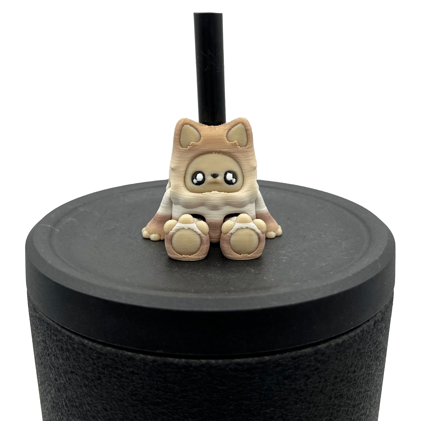 Mysterious Cryptids Sip Sidekicks – Kittyfoot & Gillifoot 3D Printed Straw Toppers | Collectible Straw Buddy Set