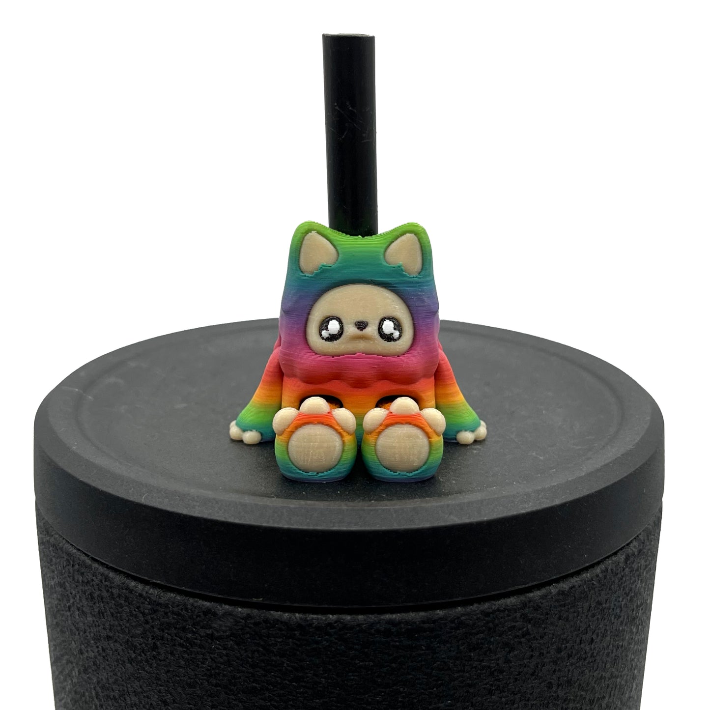 Mysterious Cryptids Sip Sidekicks – Kittyfoot & Gillifoot 3D Printed Straw Toppers | Collectible Straw Buddy Set