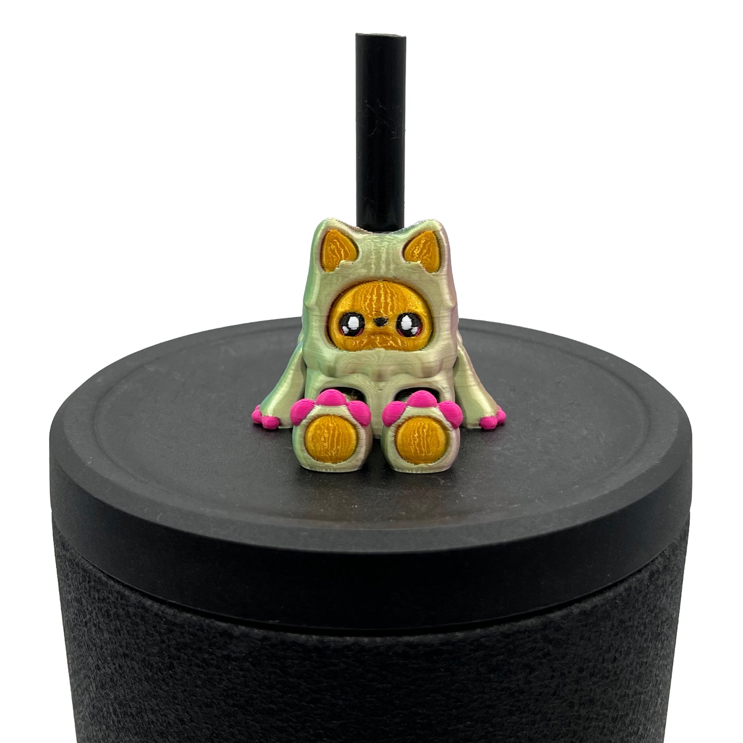 Mysterious Cryptids Sip Sidekicks – Kittyfoot & Gillifoot 3D Printed Straw Toppers | Collectible Straw Buddy Set