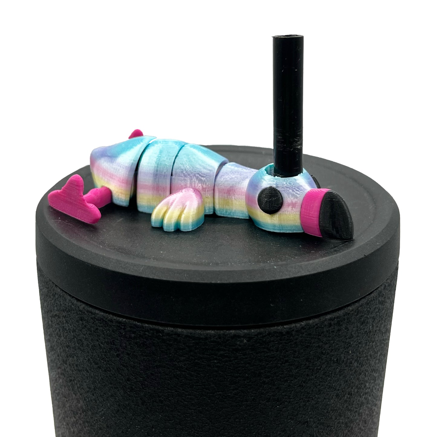 Sip Sidekicks – 3D Printed Straw Toppers for Tumbler Cups | Pocket-Sized Straw Buddy Accessories