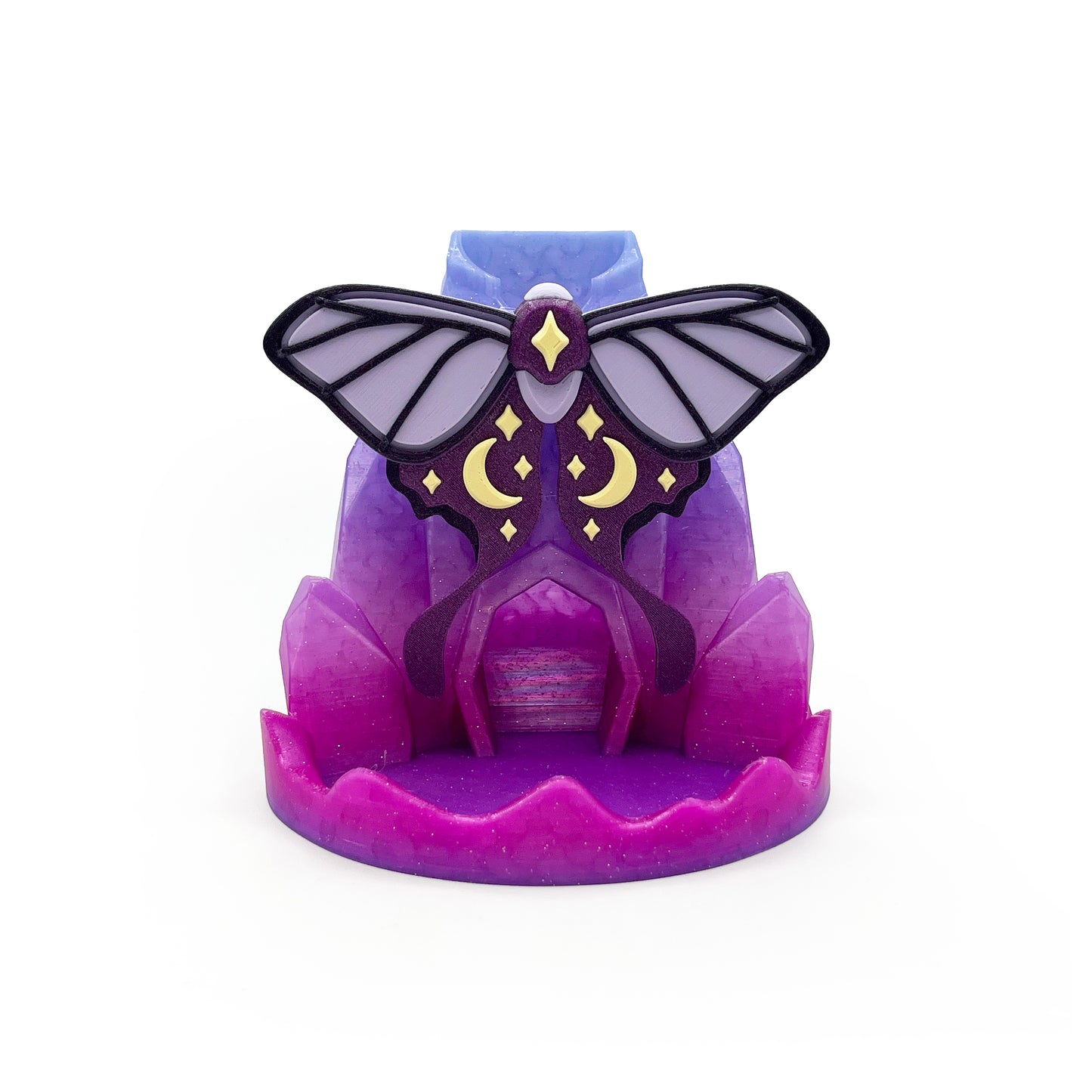Moth Dice Tower & Flower Dice Stands Set | 3D Printed DnD Tabletop RPG Accessories