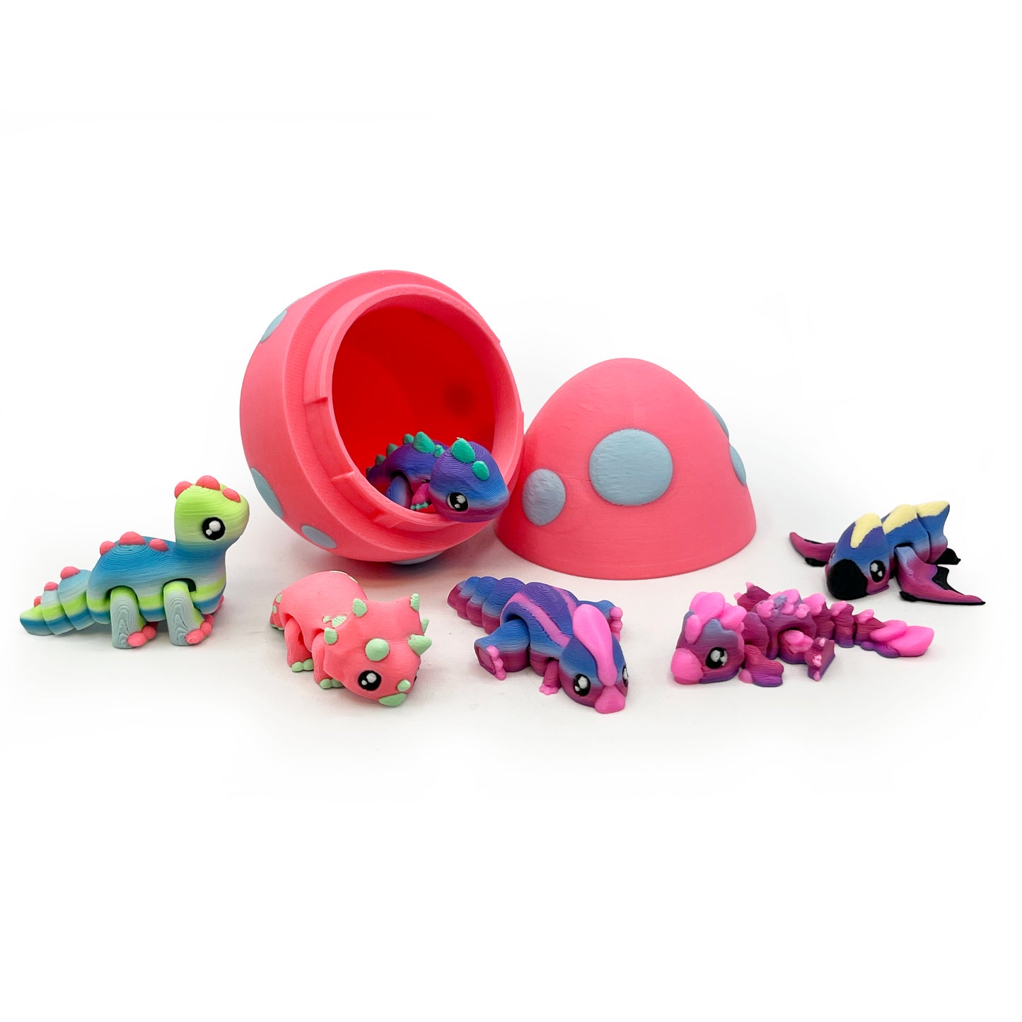 Dino Micro Pack – Hand-Picked 3D Printed Micro Dino Figures | Dinosaur Mini Collectibles