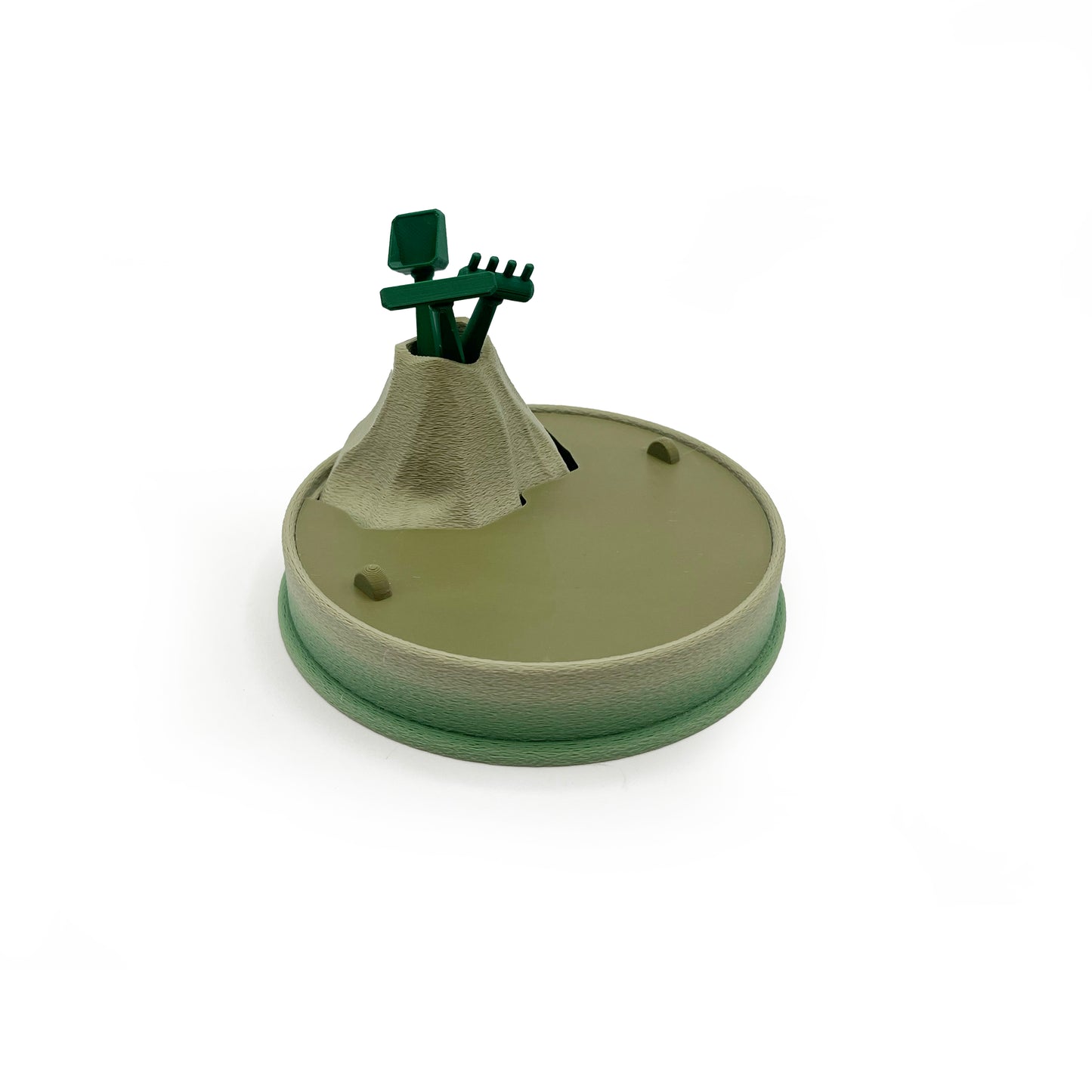 Dino Volcano Zen Garden – 3D Printed Dinosaur Play Set & Sensory Sand Desk Decor