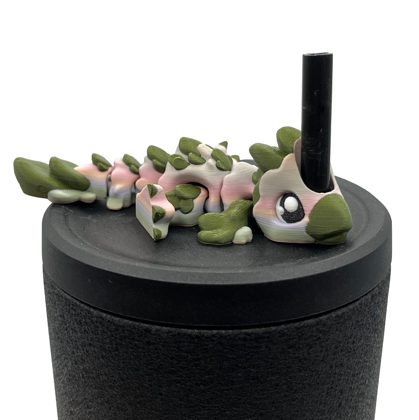 Dino Sip Sidekicks – 3D Printed Dinosaur Straw Toppers for Tumblers | Cute Prehistoric Straw Buddy Accessories