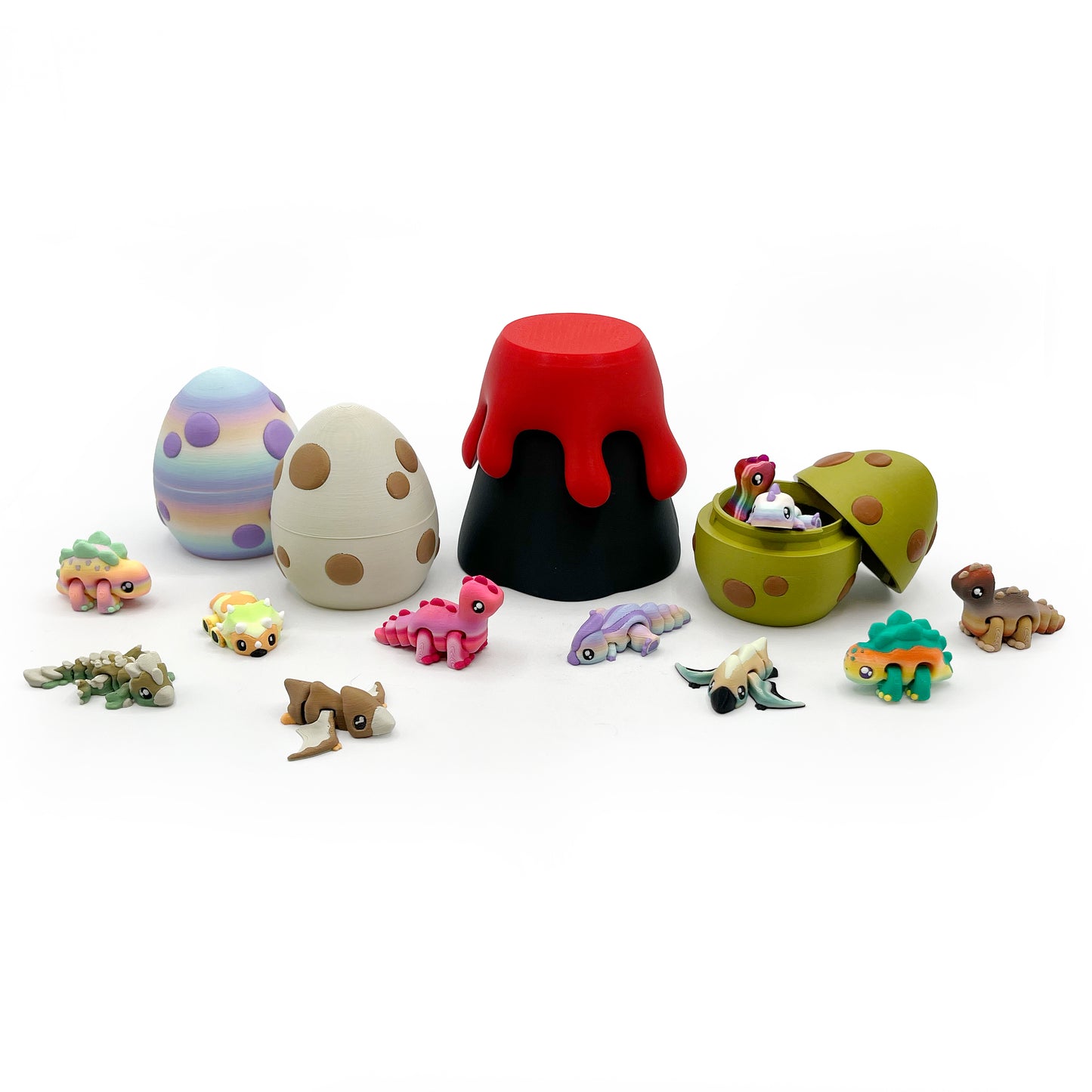 Dino Micro Pack – Hand-Picked 3D Printed Micro Dino Figures | Dinosaur Mini Collectibles