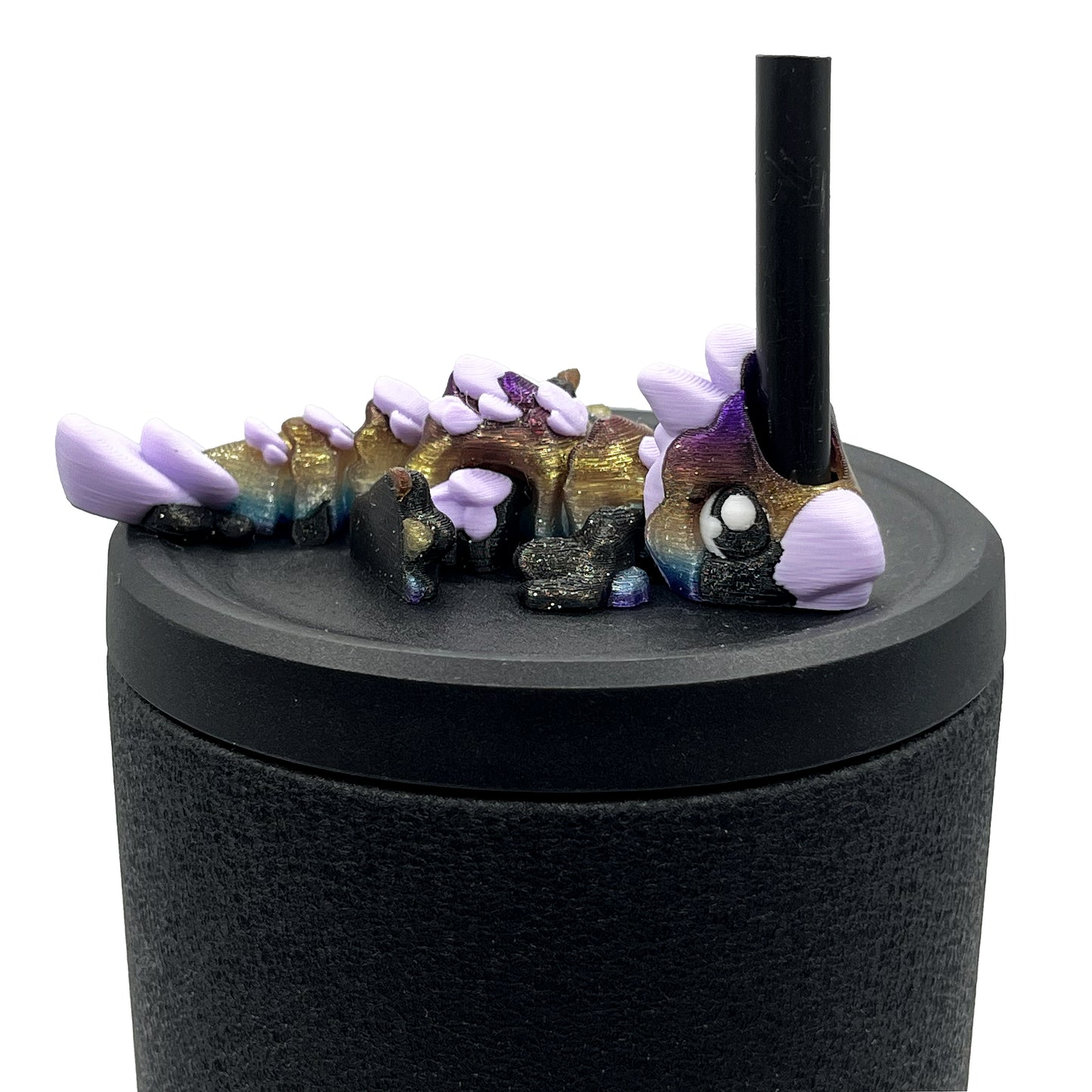 Dino Sip Sidekicks – 3D Printed Dinosaur Straw Toppers for Tumblers | Cute Prehistoric Straw Buddy Accessories