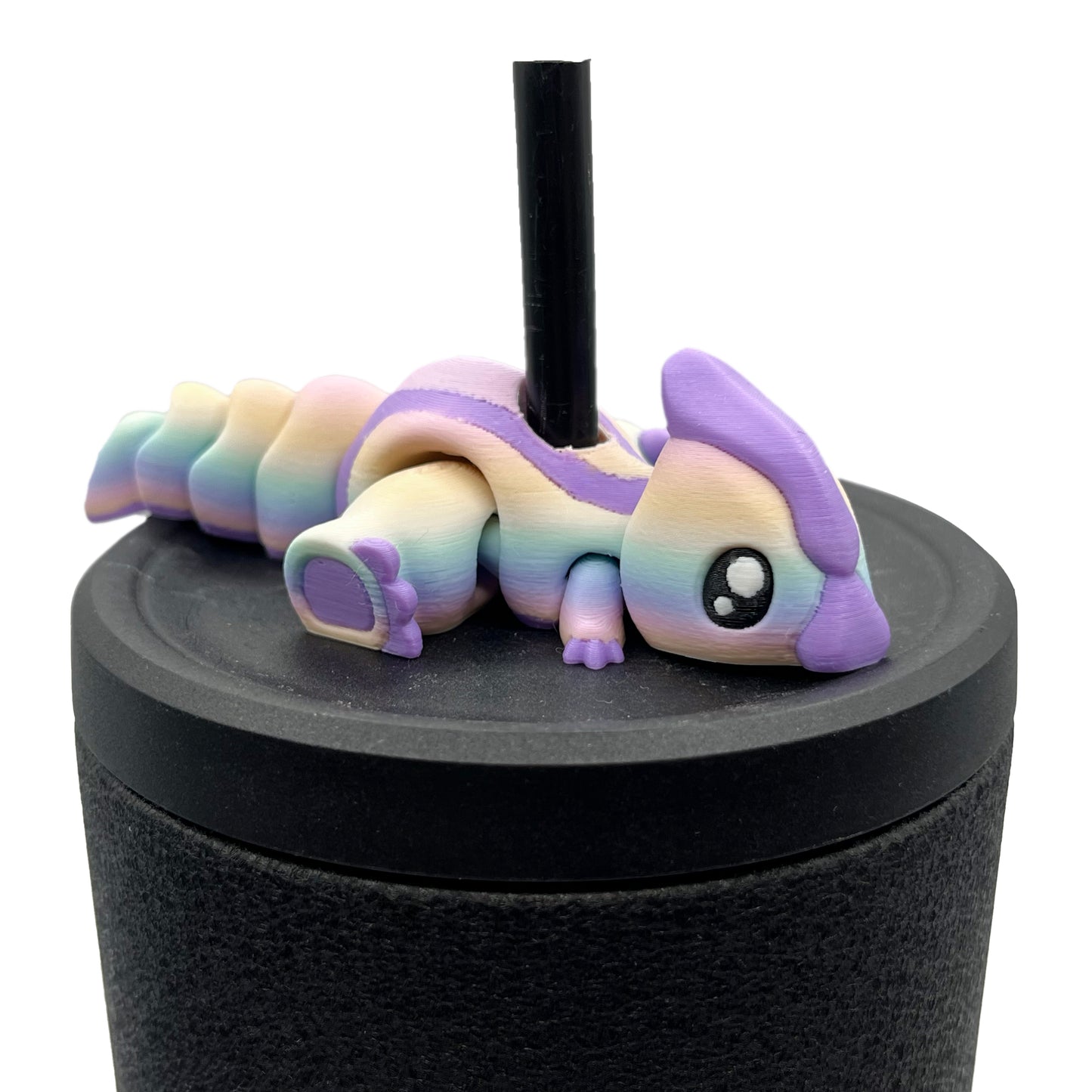 Dino Sip Sidekicks – 3D Printed Dinosaur Straw Toppers for Tumblers | Cute Prehistoric Straw Buddy Accessories