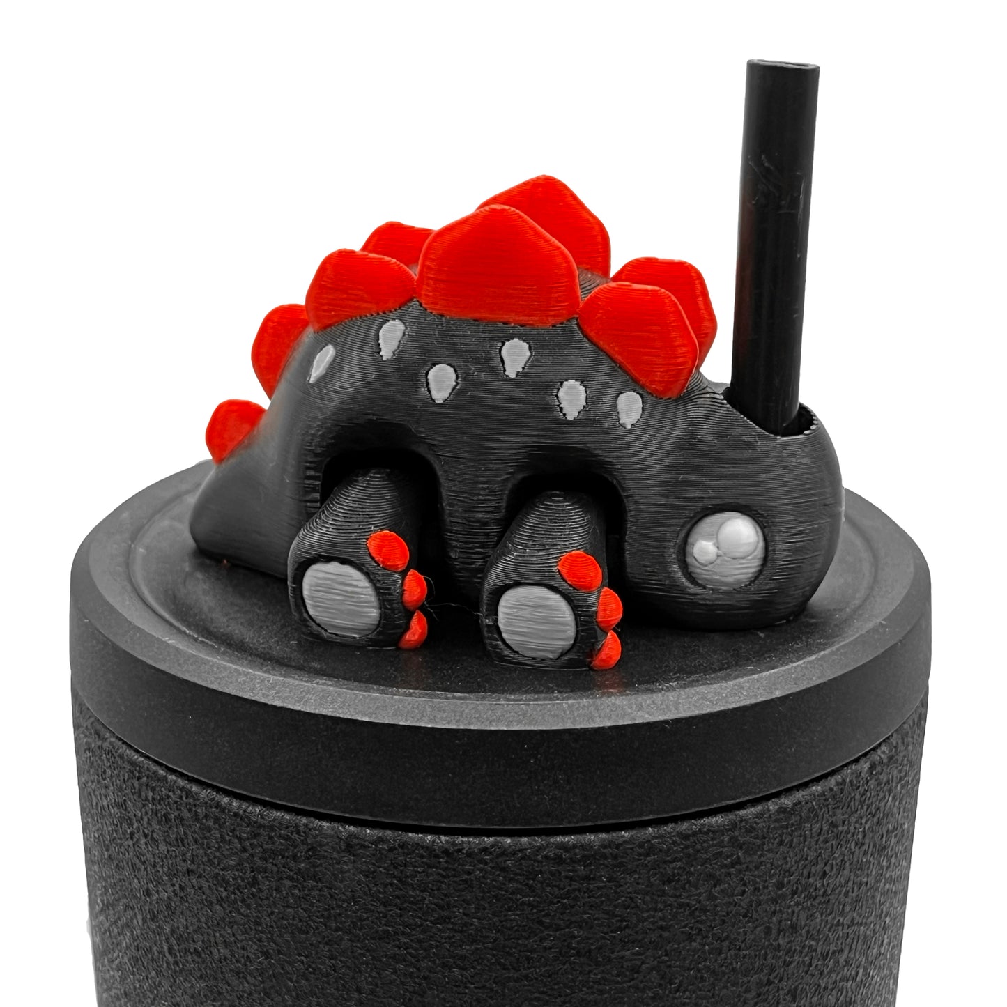 Dino Sip Sidekicks – 3D Printed Dinosaur Straw Toppers for Tumblers | Cute Prehistoric Straw Buddy Accessories