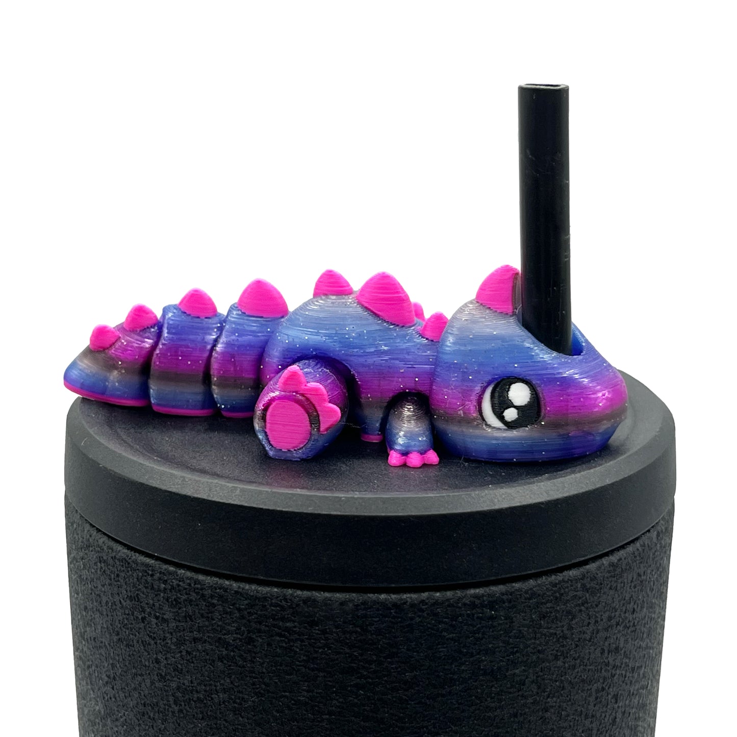 Dino Sip Sidekicks – 3D Printed Dinosaur Straw Toppers for Tumblers | Cute Prehistoric Straw Buddy Accessories