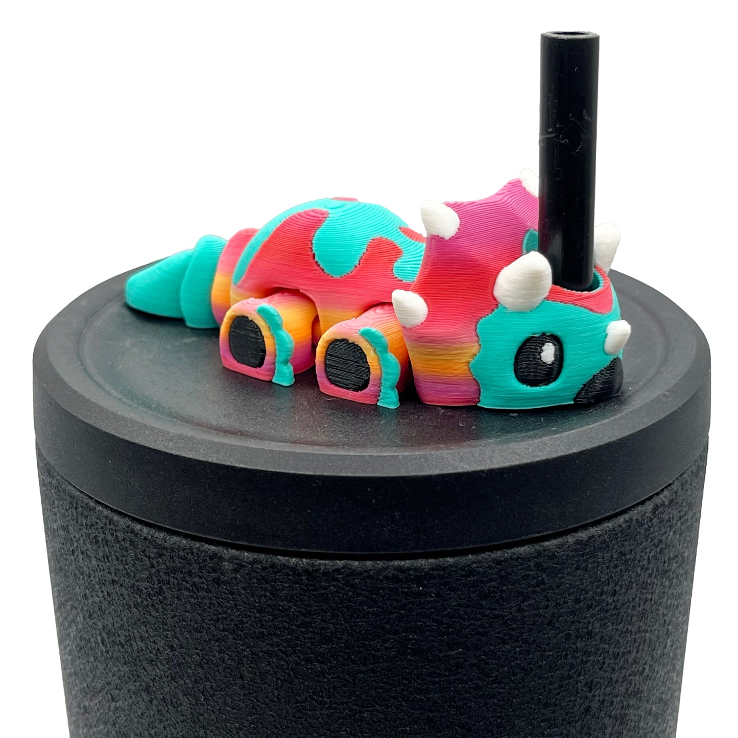 Dino Sip Sidekicks – 3D Printed Dinosaur Straw Toppers for Tumblers | Cute Prehistoric Straw Buddy Accessories