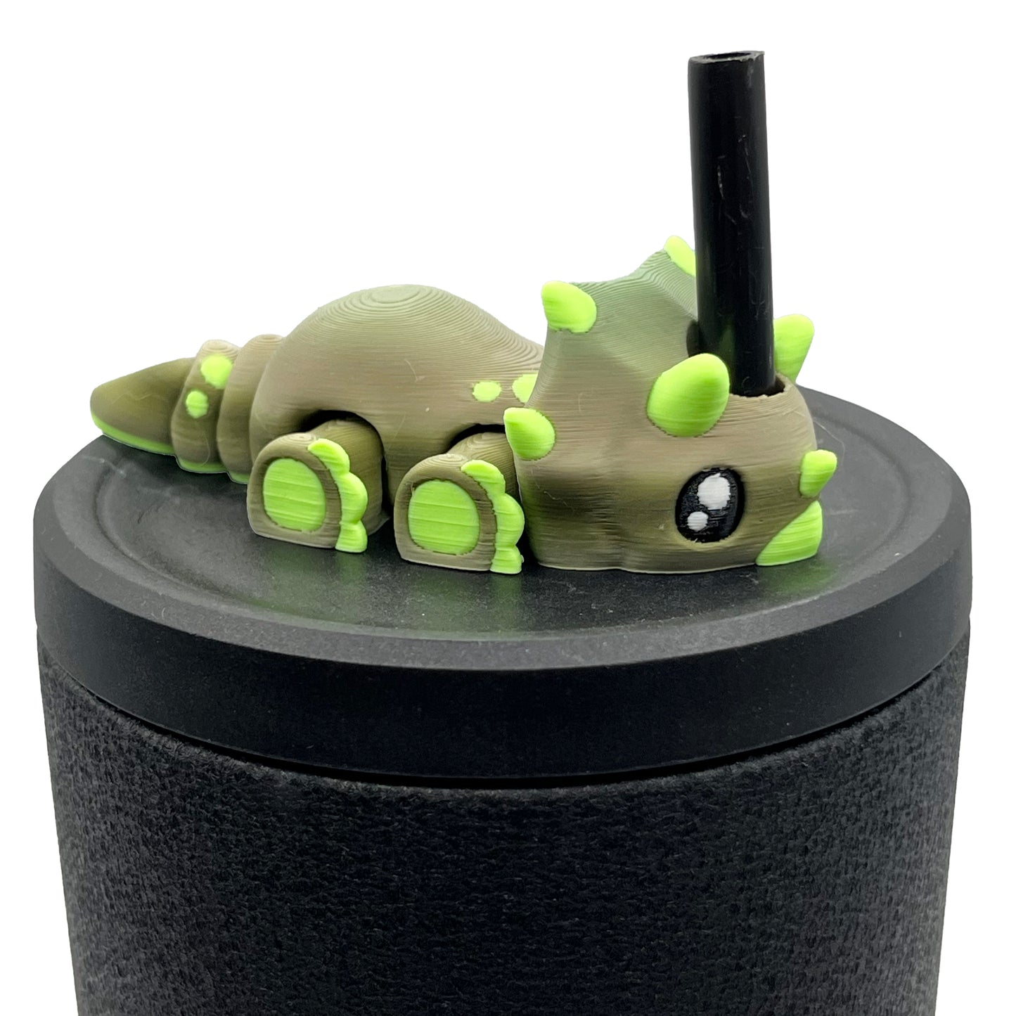 Dino Sip Sidekicks – 3D Printed Dinosaur Straw Toppers for Tumblers | Cute Prehistoric Straw Buddy Accessories